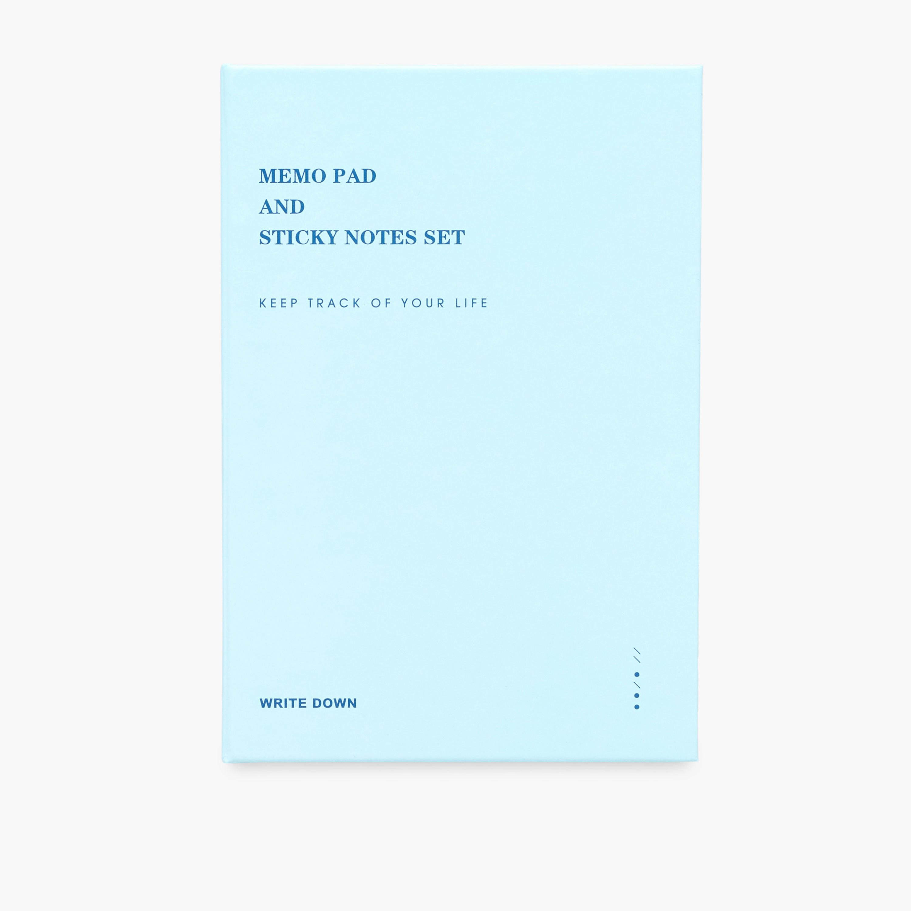 Solid Memo Pad and Sticky Notes Set-school-stationery-sets-image-1