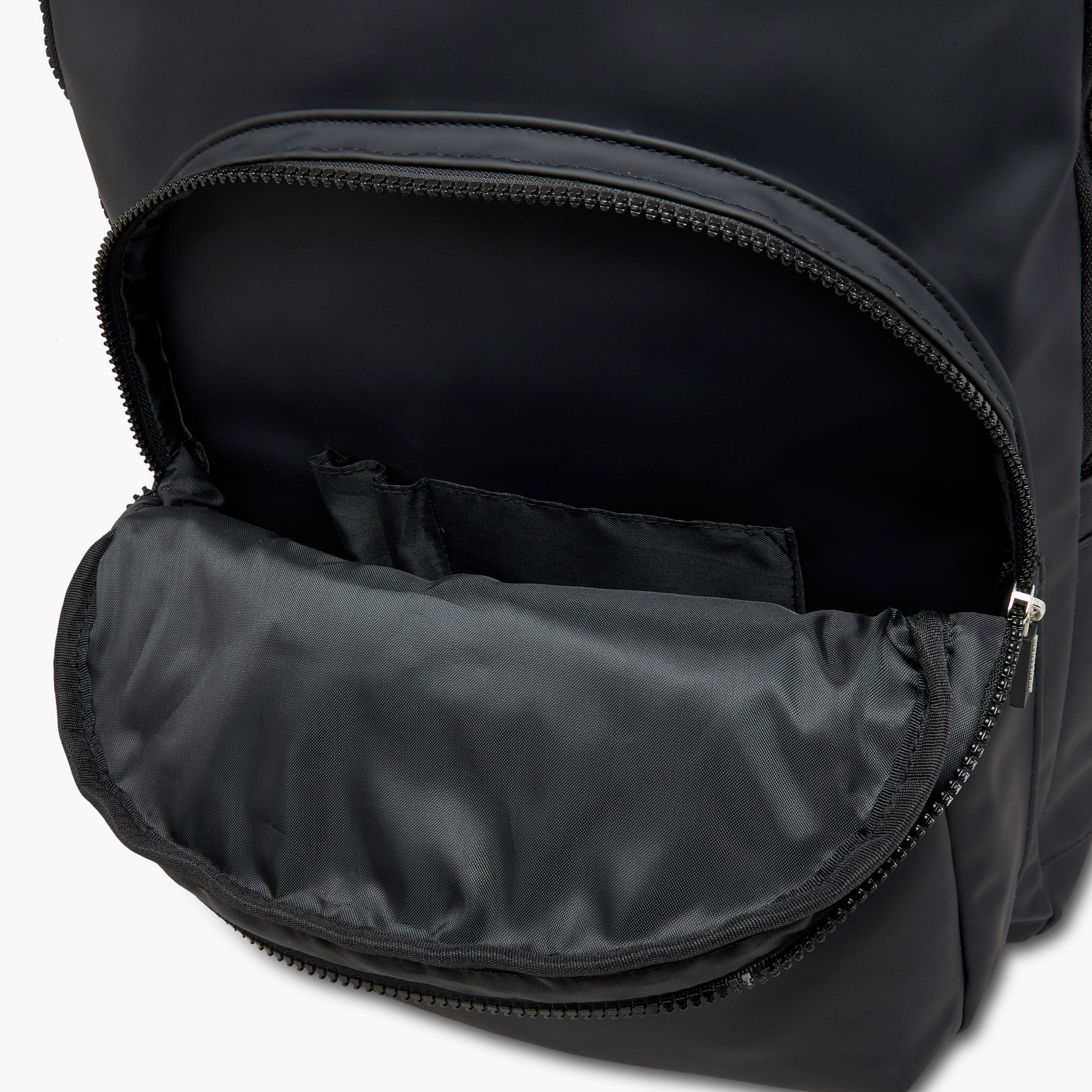 Monocromo Logo Print Backpack with Zip Closure and Laptop Compartment - 45x32x18 cms-school-bagsandbackpacks-backpacks-image-10