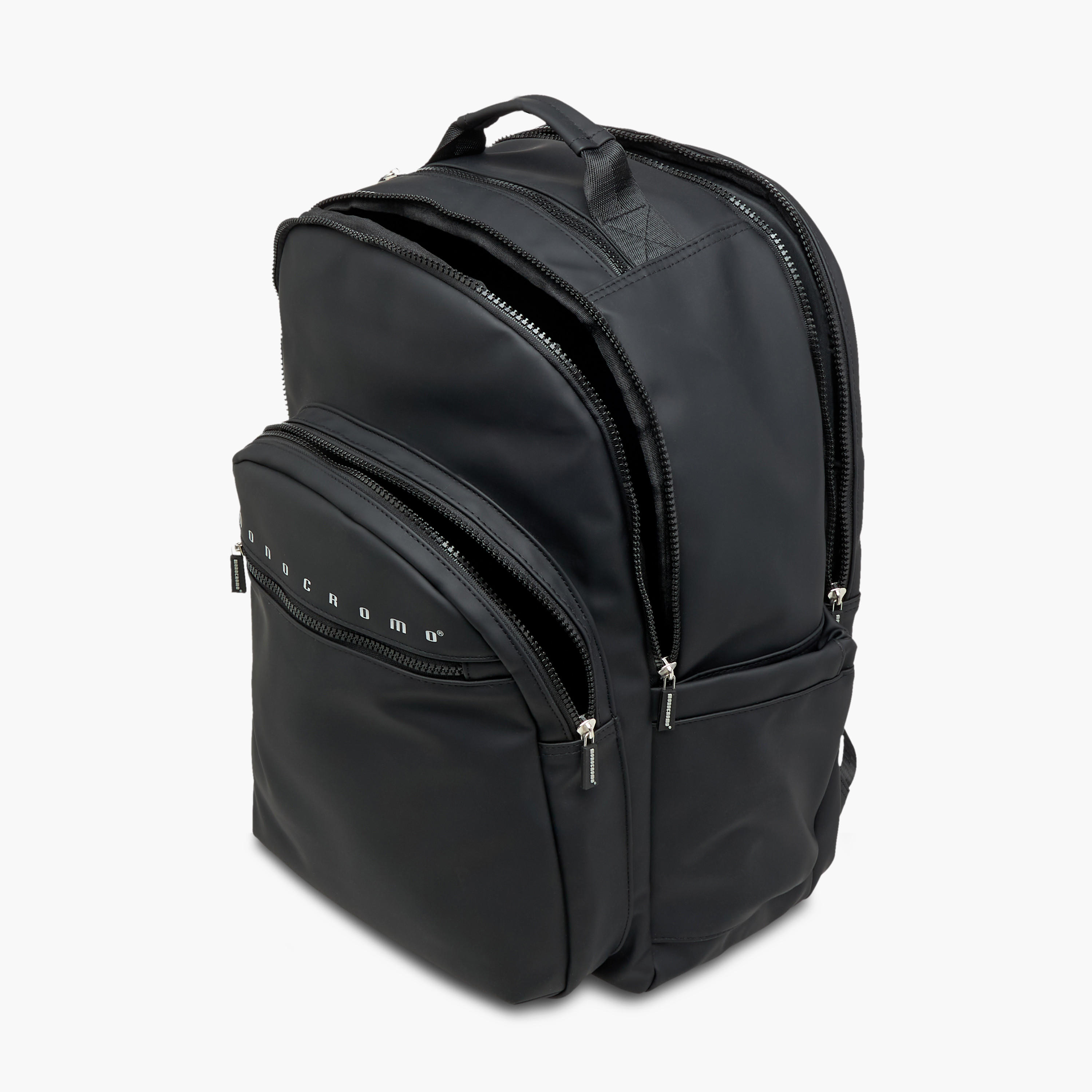 Monocromo Logo Print Backpack with Zip Closure and Laptop Compartment - 45x32x18 cms-school-bagsandbackpacks-backpacks-image-11