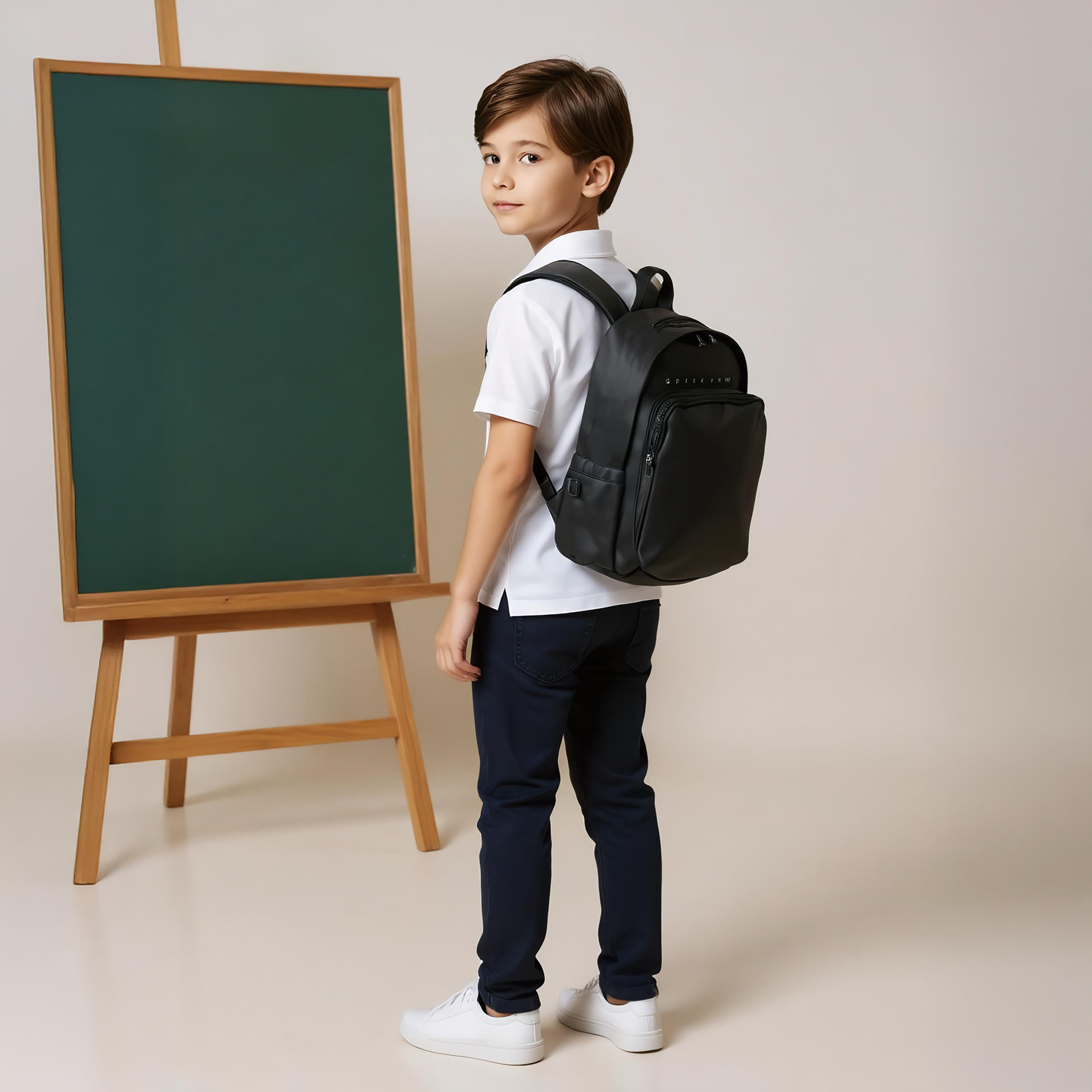 Monocromo Logo Print Backpack with Zip Closure and Adjustable Strap - 26x36x17 cms-school-bagsandbackpacks-backpacks-image-3