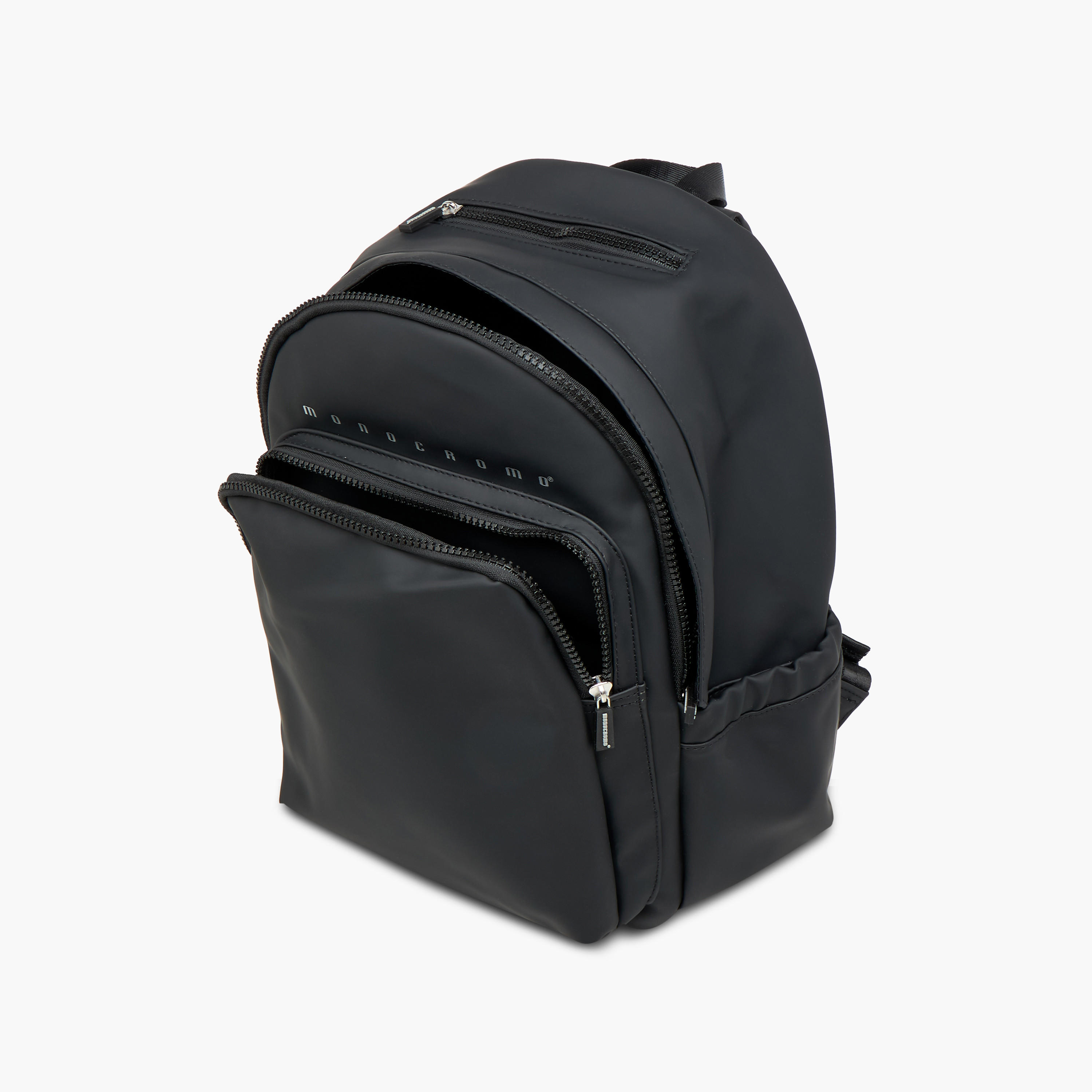Monocromo Logo Print Backpack with Zip Closure and Adjustable Strap - 26x36x17 cms-school-bagsandbackpacks-backpacks-image-11