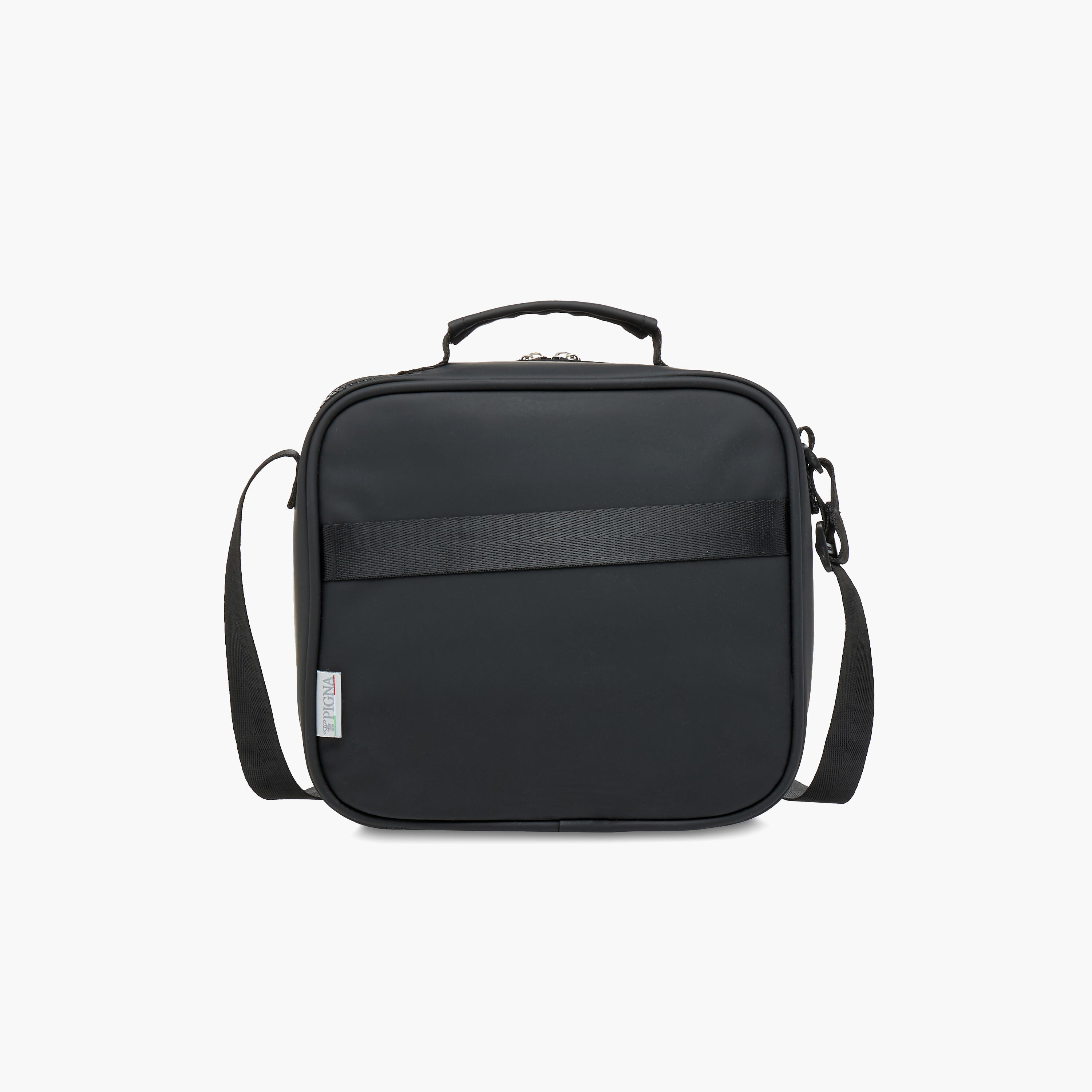 Monocromo Solid Lunch Bag with Adjustable Strap and Zip Closure-school-lunchessentials-lunchbags-image-3
