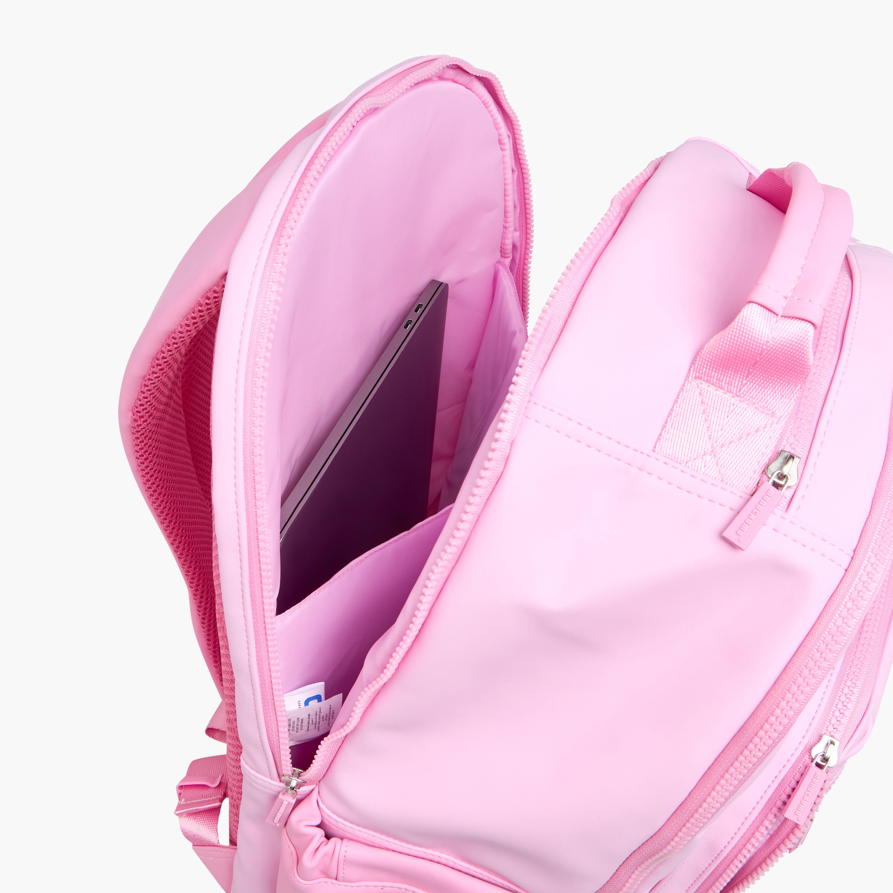 شنطة ظهر بقوالب ملونة مع سحاب إغلاق وقسم للابتوب من مونوكومو - 45x32x18 سم-school-bagsandbackpacks-backpacks-image-10