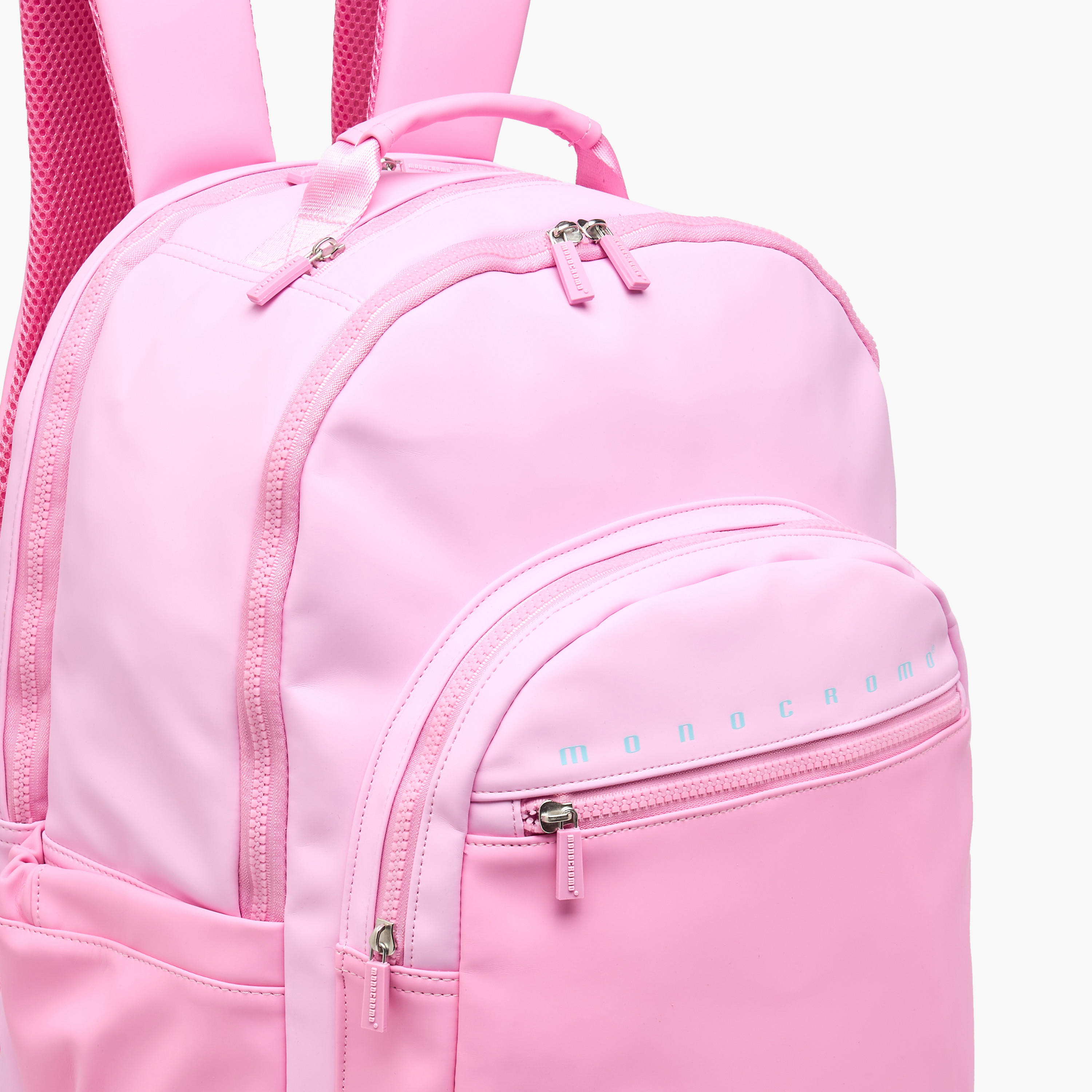 Monocromo Colourblock Backpack with Zip Closure and Laptop Compartment - 45x32x18 cms-school-bagsandbackpacks-backpacks-image-7