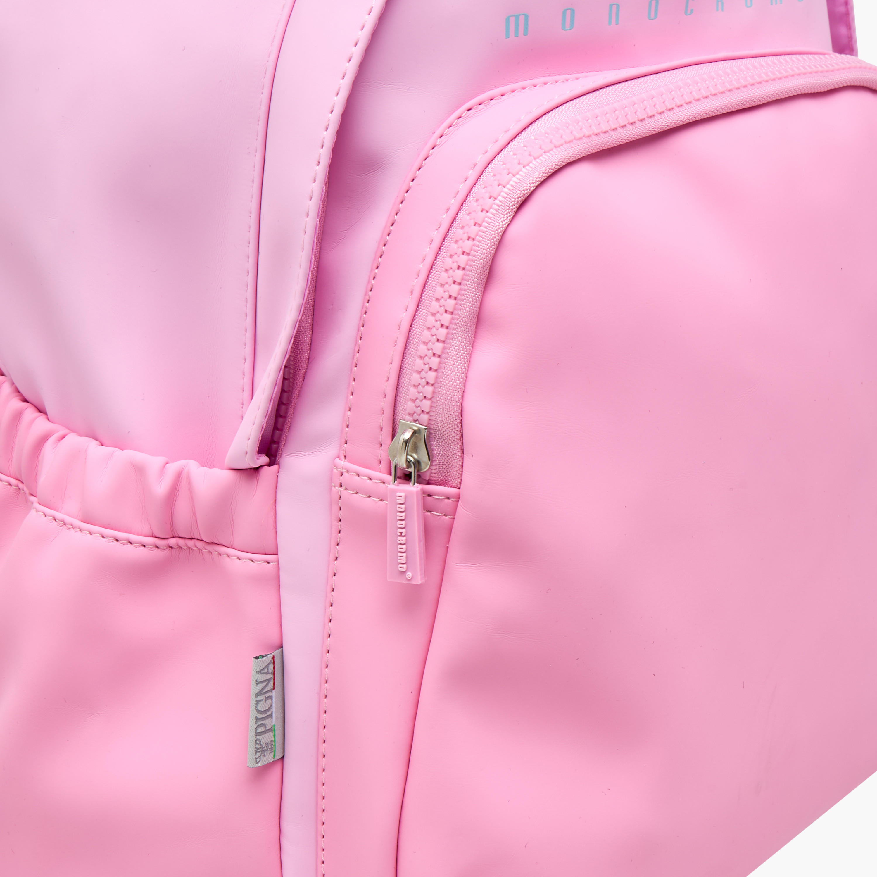 Monocromo Colourblock Backpack with Zip Closure and Adjustable Strap - 26x36x17 cms-school-bagsandbackpacks-backpacks-image-8