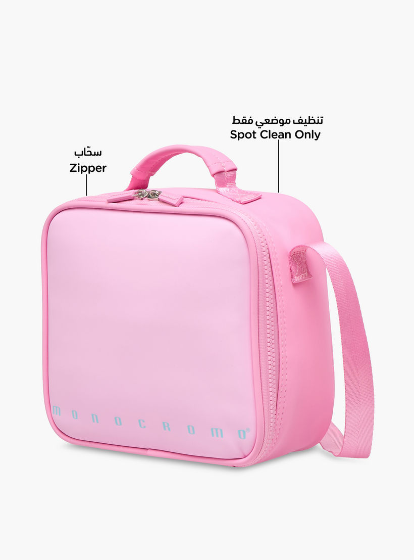 Monocromo Solid Lunch Bag with Adjustable Strap and Zip Closure-school-lunchessentials-lunchbags-image-6