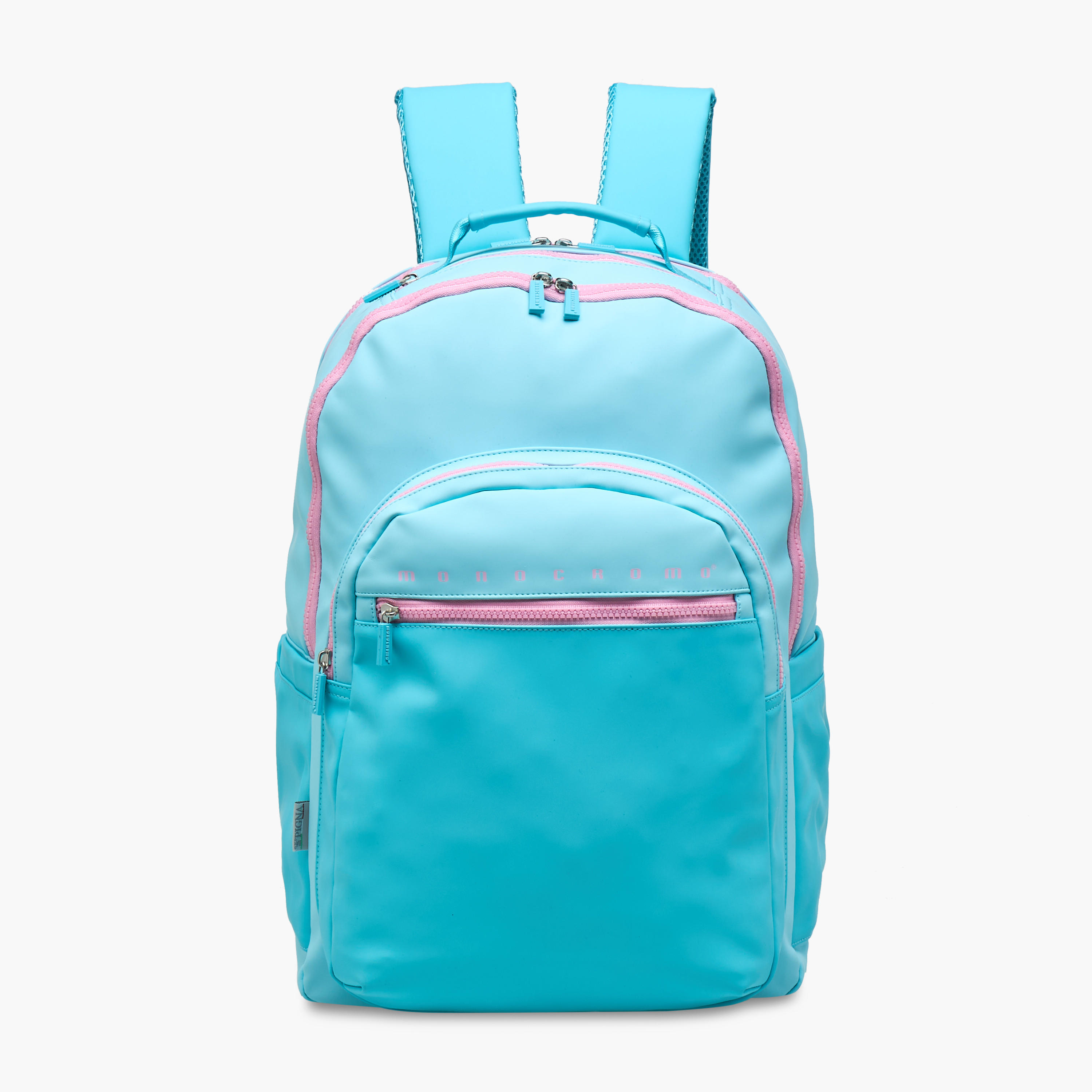شنطة ظهر بطبعات شعار وسحّاب إغلاق وجيب للابتوب من مونكرومو - 45x32x18 سم-school-bagsandbackpacks-backpacks-image-1