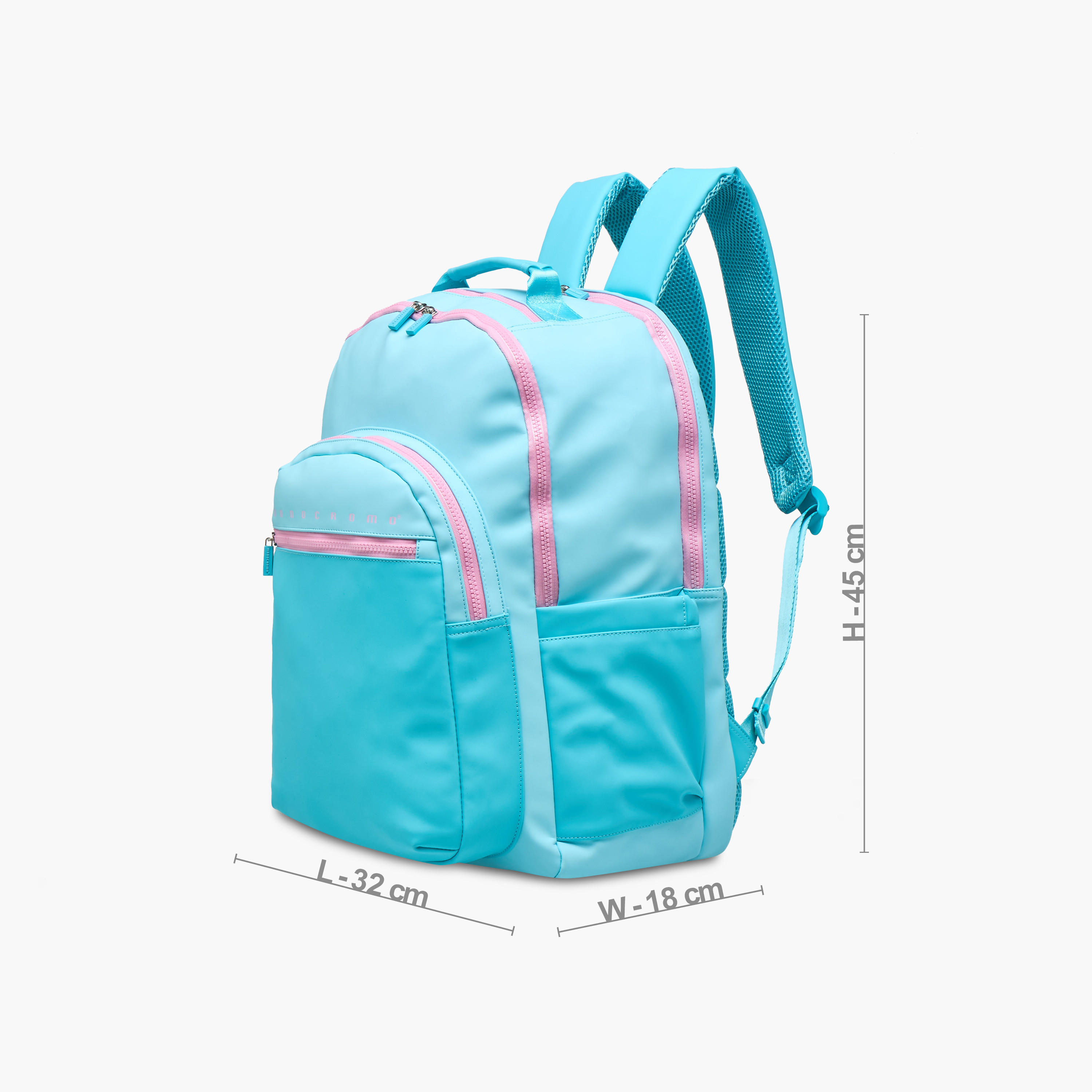 شنطة ظهر بطبعات شعار وسحّاب إغلاق وجيب للابتوب من مونكرومو - 45x32x18 سم-school-bagsandbackpacks-backpacks-image-2