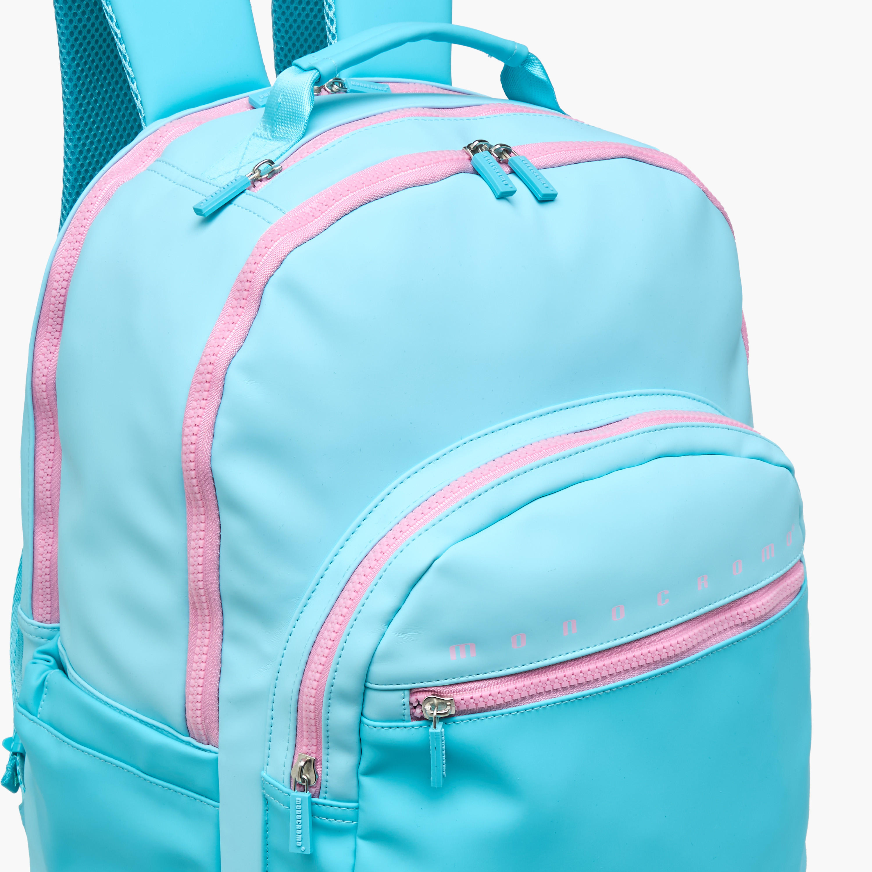 شنطة ظهر بطبعات شعار وسحّاب إغلاق وجيب للابتوب من مونكرومو - 45x32x18 سم-school-bagsandbackpacks-backpacks-image-7