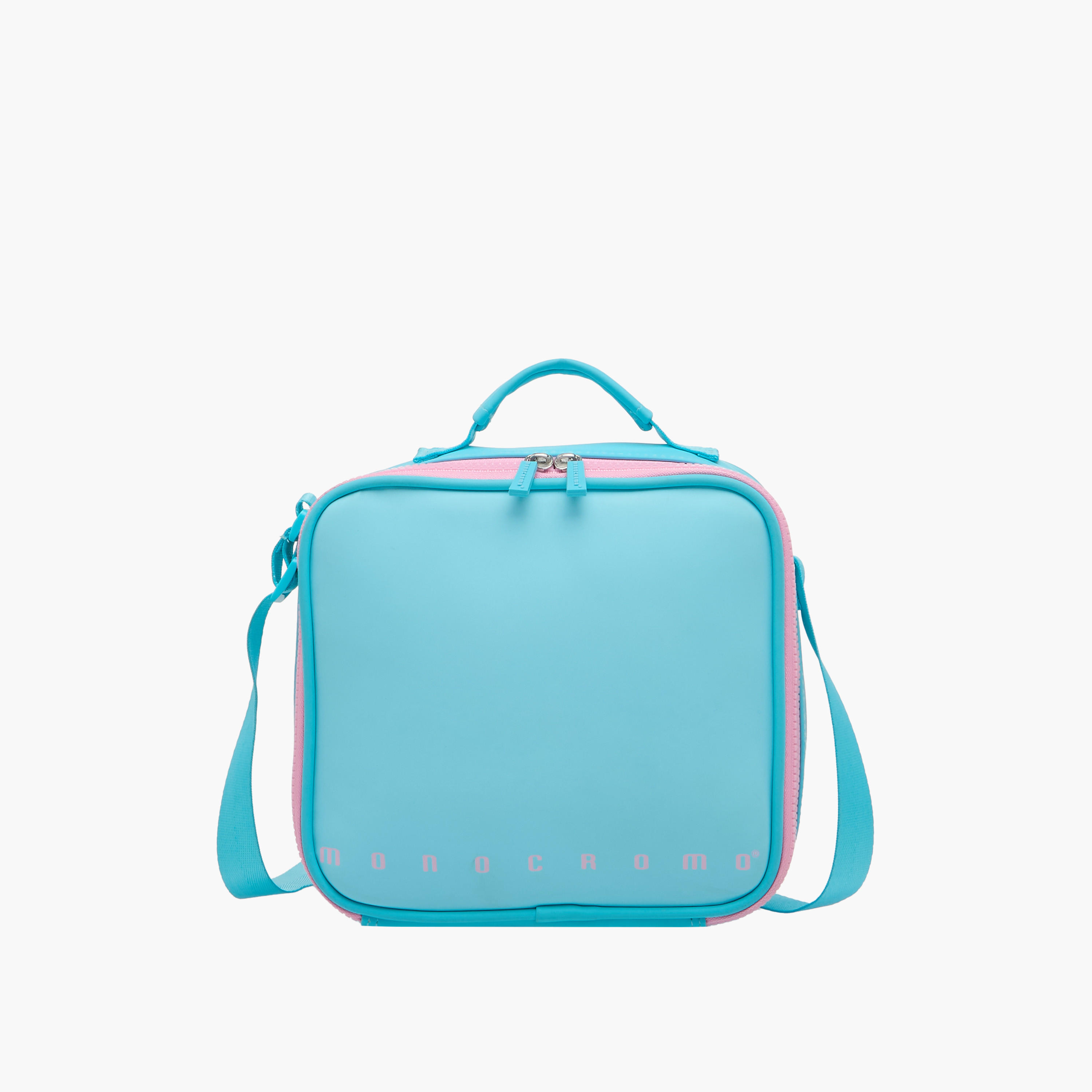 Monocromo Solid Lunch Bag with Adjustable Strap and Zip Closure-school-lunchessentials-lunchbags-image-1