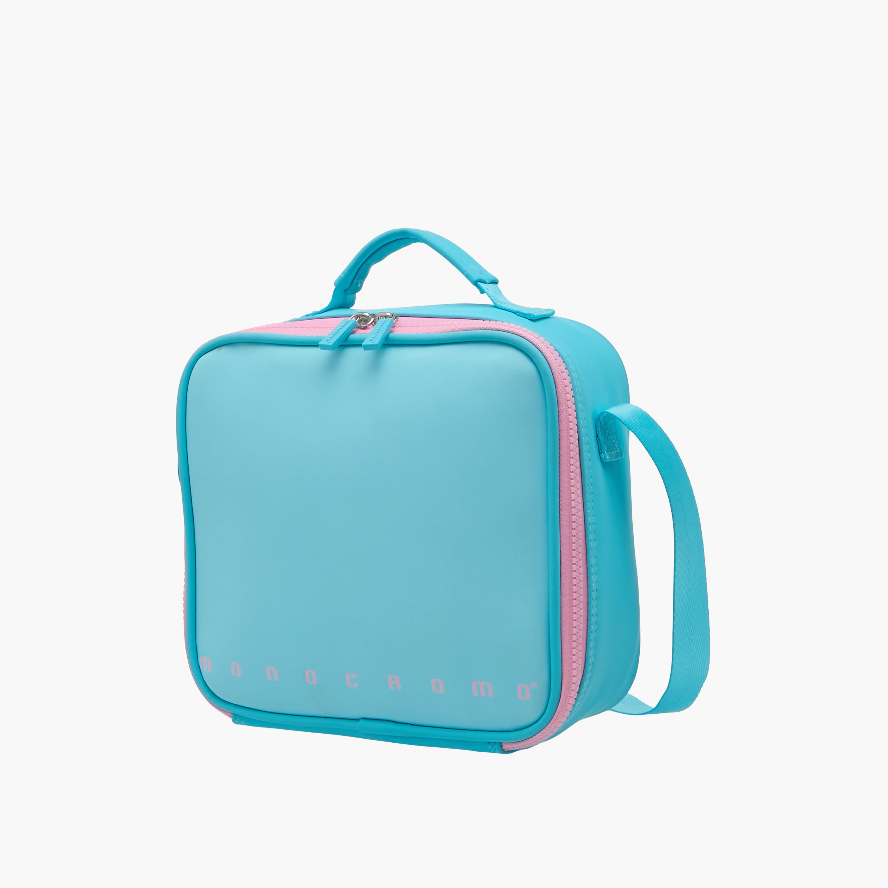 Monocromo Solid Lunch Bag with Adjustable Strap and Zip Closure-school-lunchessentials-lunchbags-image-2