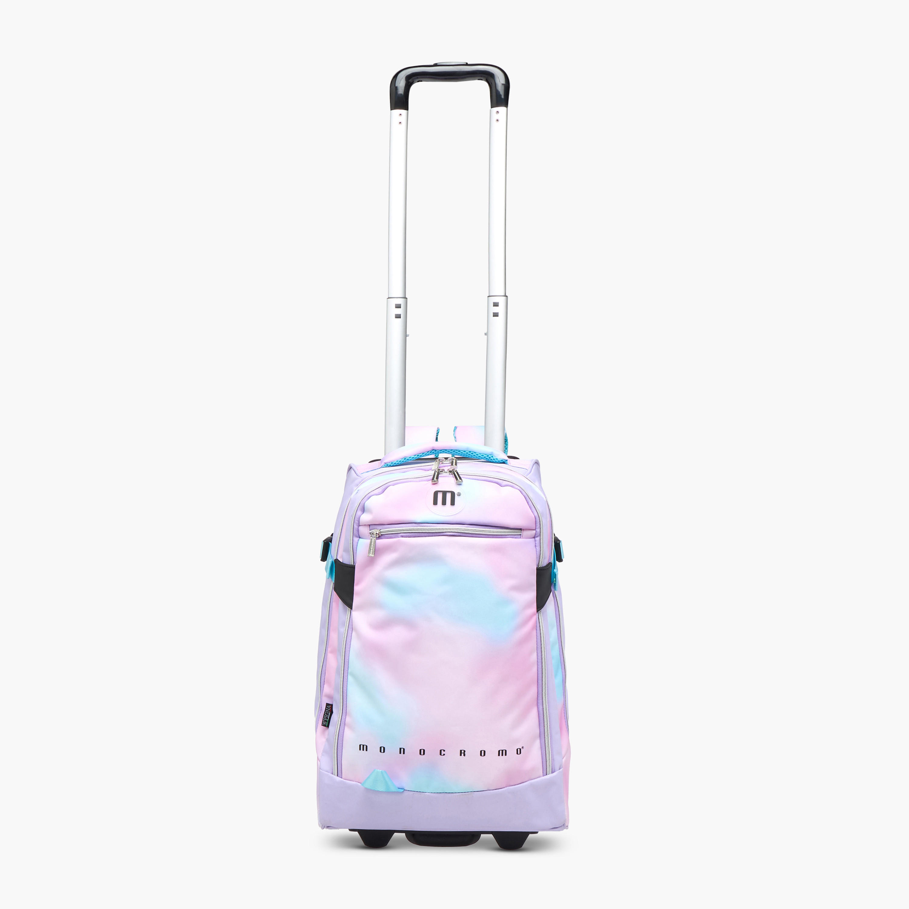 Monocromo Tie and Dye Trolley Bag for Girls 8-13 Years with Retractable Handle -school-bagsandbackpacks-trolleybags-image-7