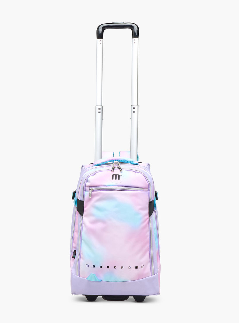 Monocromo Tie and Dye Trolley Bag for Girls 8-13 Years with Retractable Handle -school-bagsandbackpacks-trolleybags-image-7