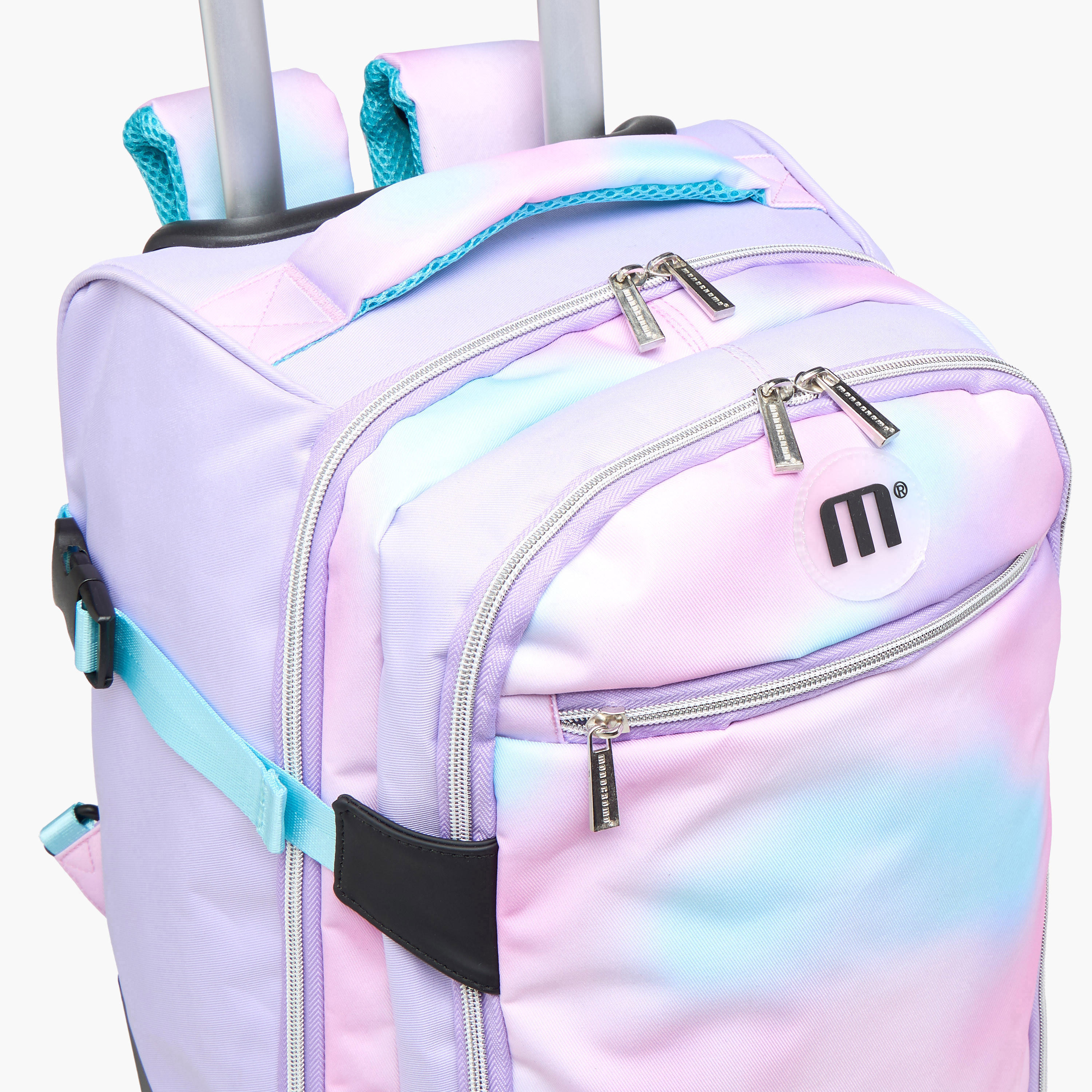 Monocromo Tie and Dye Trolley Bag for Girls 8-13 Years with Retractable Handle -school-bagsandbackpacks-trolleybags-image-9
