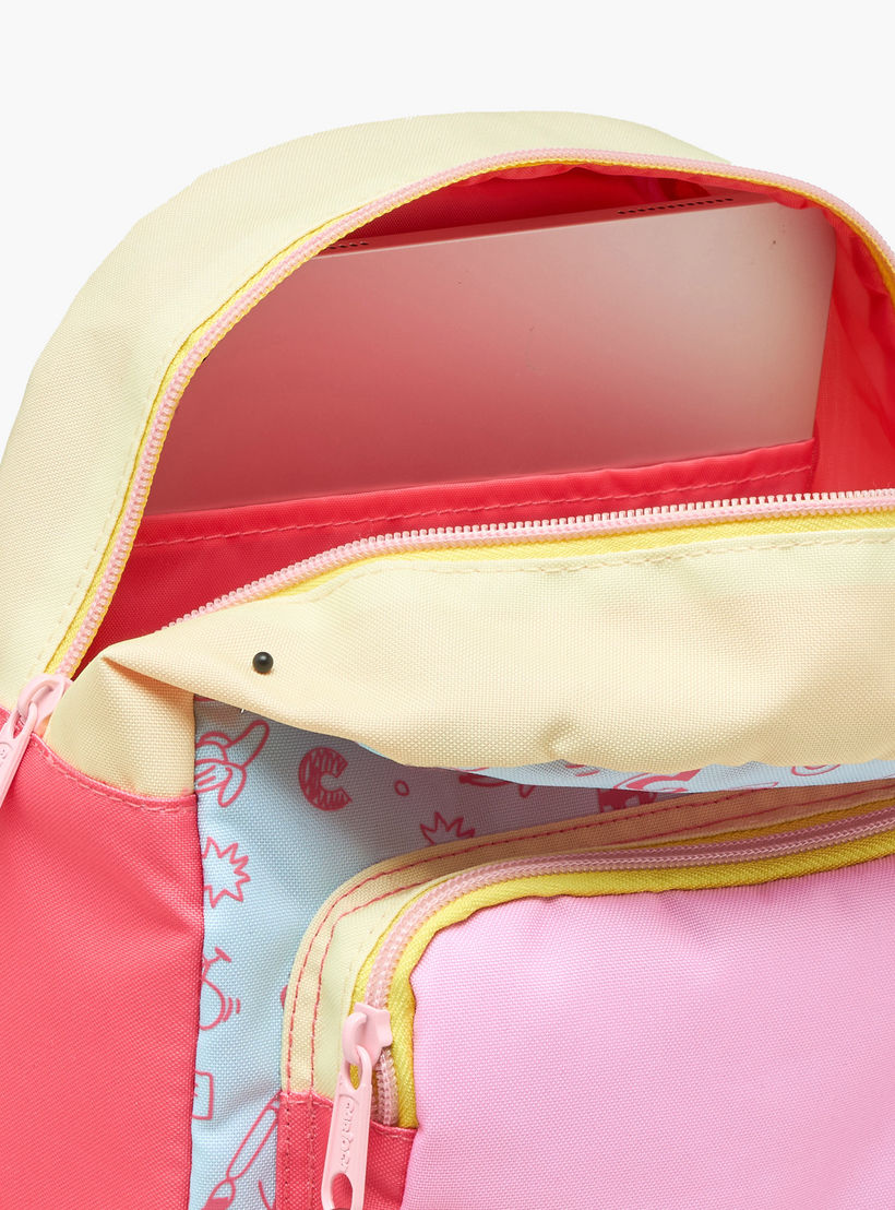 شنطة ظهر بطبعات وسحّاب إغلاق وقسم للابتوب بطبعات دودل من كاريوكا - 28x23x12 سم-school-bagsandbackpacks-backpacks-image-10
