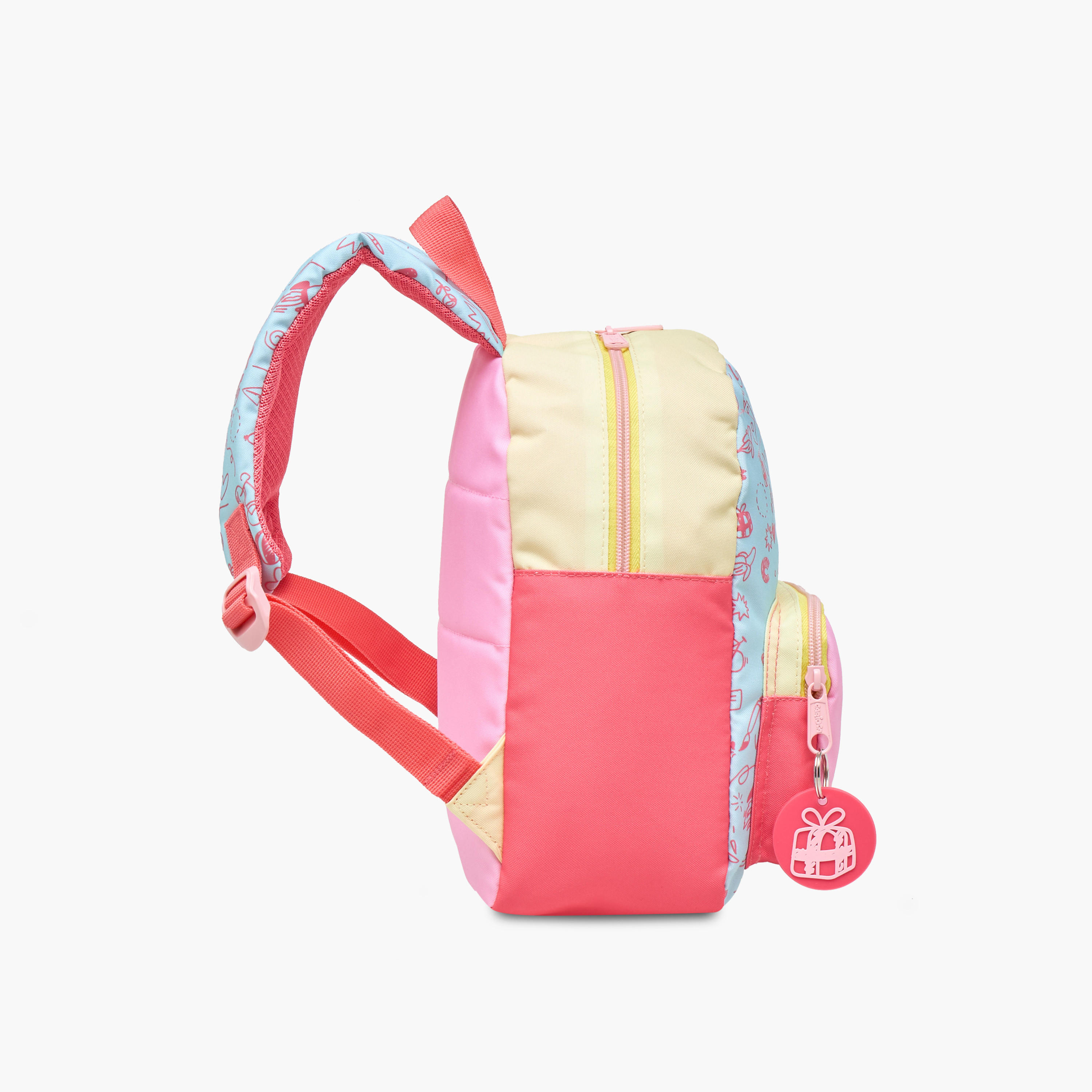 شنطة ظهر بطبعات وسحّاب إغلاق وقسم للابتوب بطبعات دودل من كاريوكا - 28x23x12 سم-school-bagsandbackpacks-backpacks-image-3