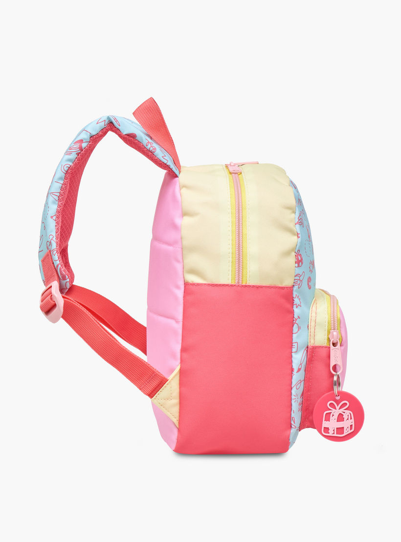 شنطة ظهر بطبعات وسحّاب إغلاق وقسم للابتوب بطبعات دودل من كاريوكا - 28x23x12 سم-school-bagsandbackpacks-backpacks-image-3