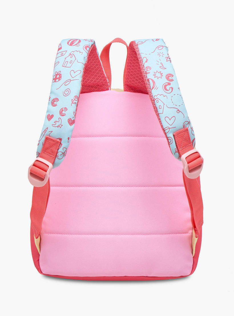 شنطة ظهر بطبعات وسحّاب إغلاق وقسم للابتوب بطبعات دودل من كاريوكا - 28x23x12 سم-school-bagsandbackpacks-backpacks-image-5