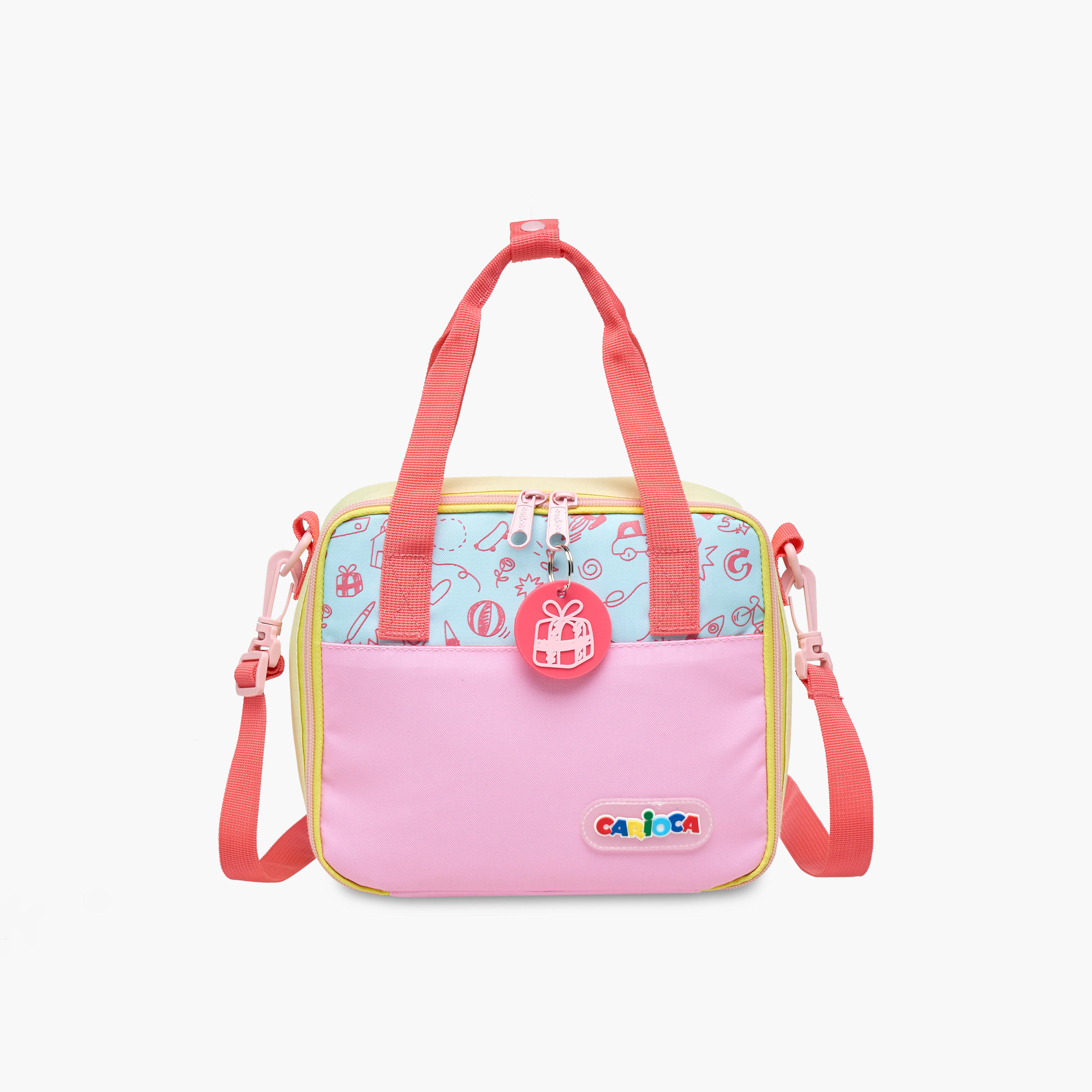 Carioca Doodle Print Lunch Bag with Zip Closure-school-lunchessentials-lunchbags-image-1