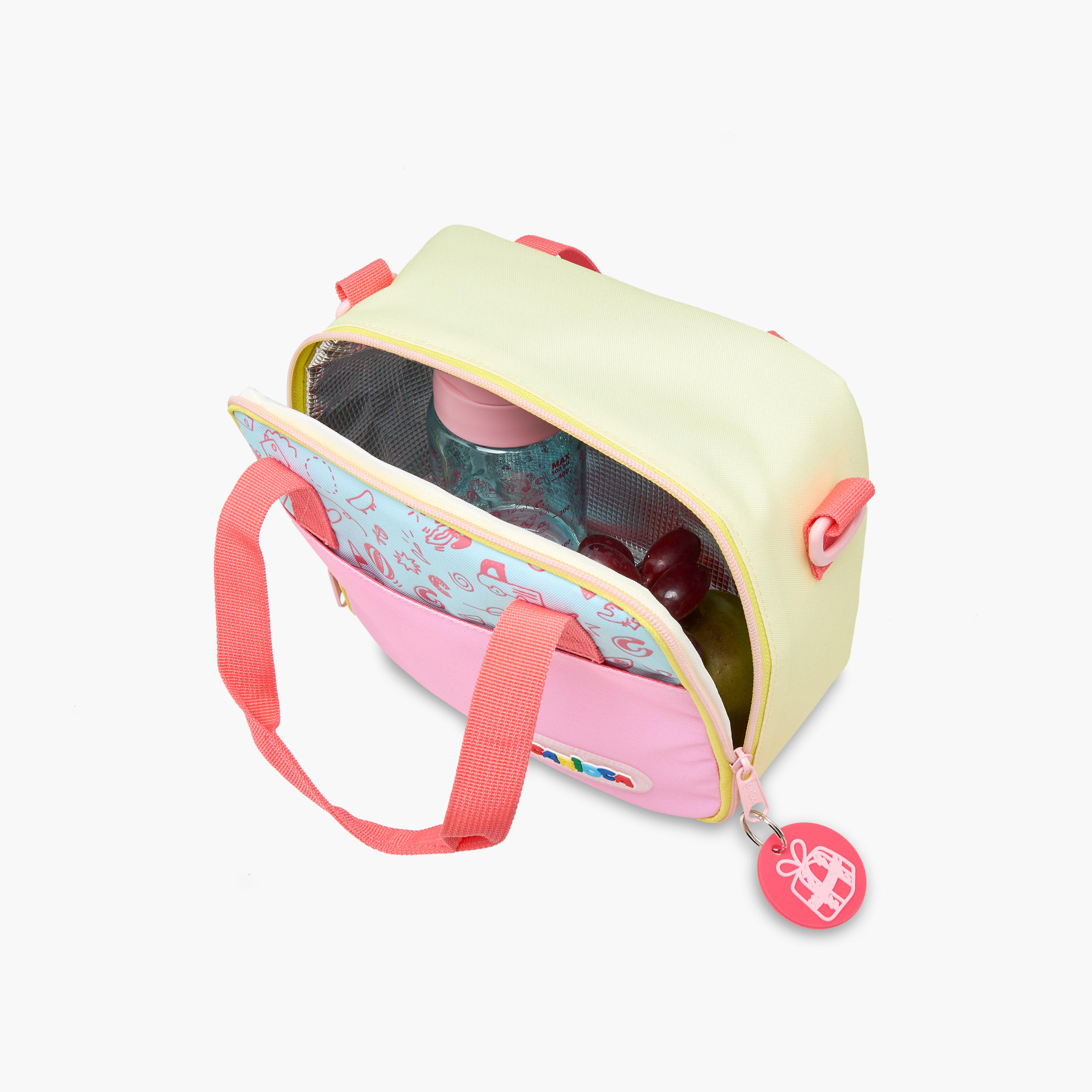 شنطة غداء بطبعات دودل مع سحاب إغلاق من كاريوكا-school-lunchessentials-lunchbags-image-7
