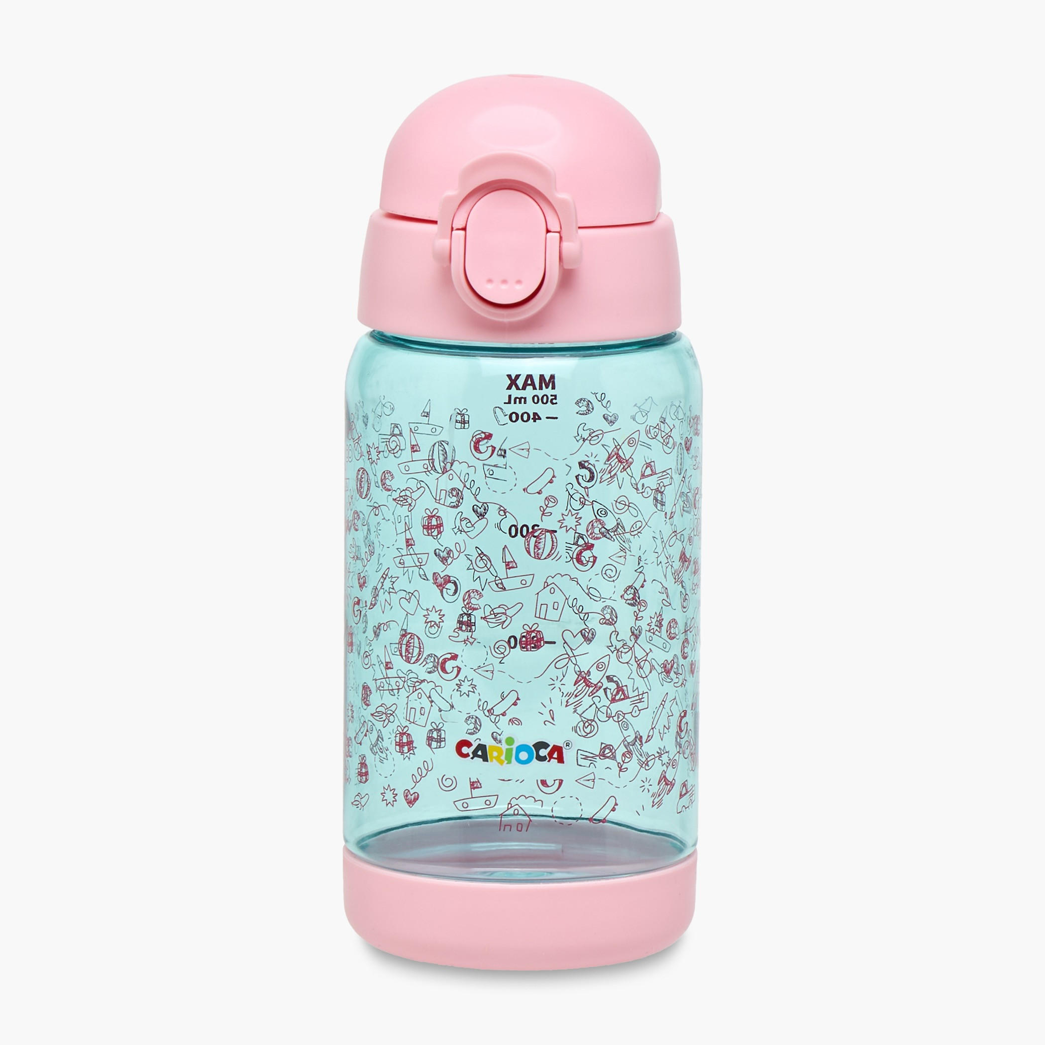 قارورة ماء تريتان بزر وتصميم رسومات من كاريوكا - 500 مل-school-waterbottles-image-1