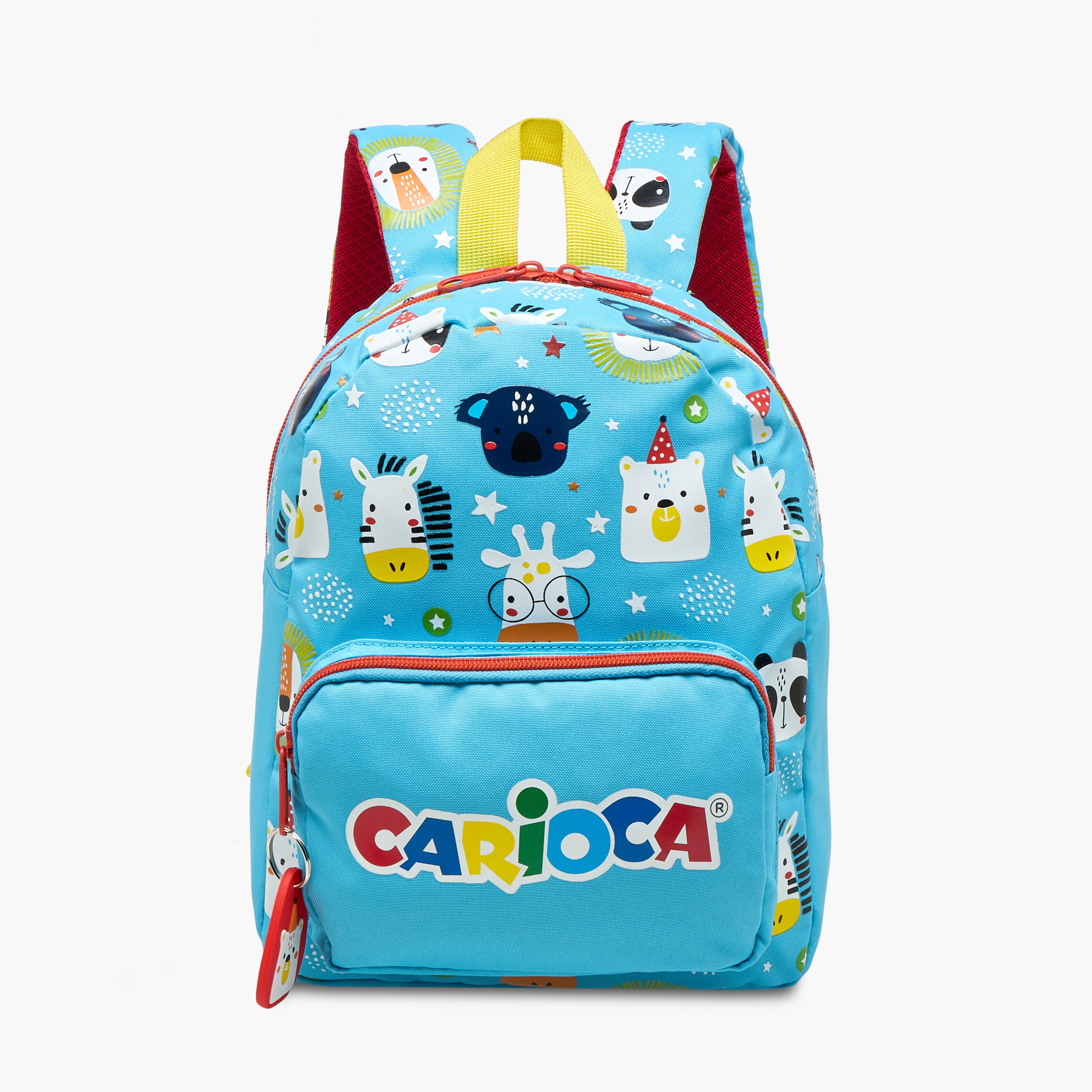 Carioca Animal Print Backpack with Zip Closure and Laptop Compartment - 28x23x12 cms-school-bagsandbackpacks-backpacks-image-1