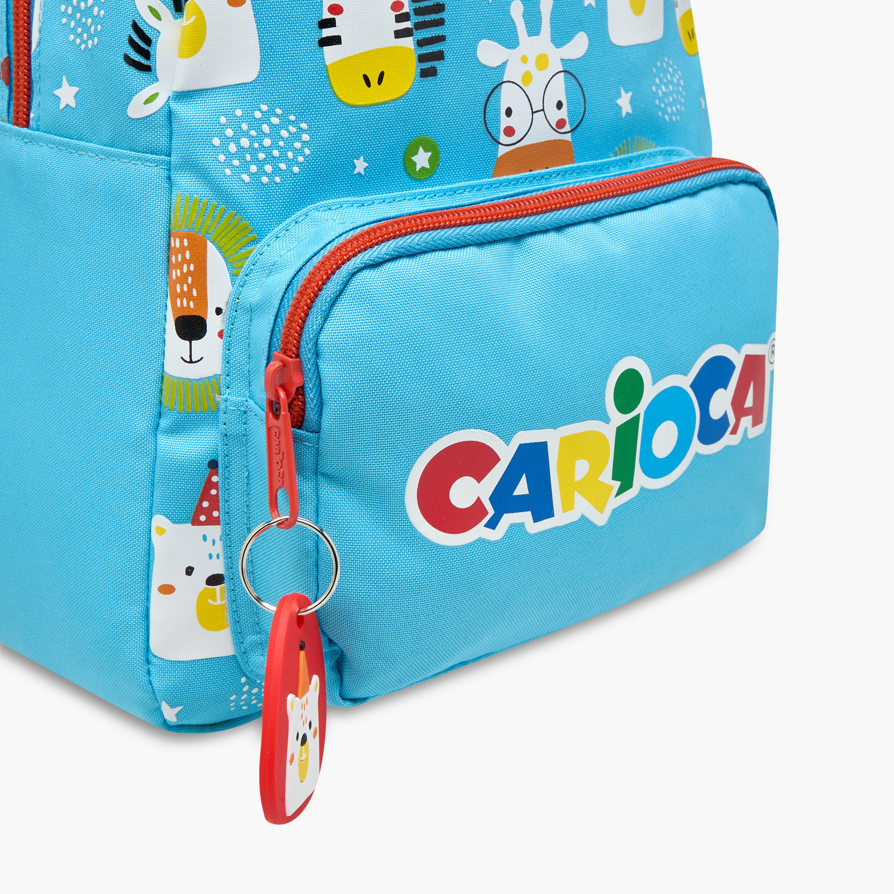 Carioca Animal Print Backpack with Zip Closure and Laptop Compartment - 28x23x12 cms-school-bagsandbackpacks-backpacks-image-8