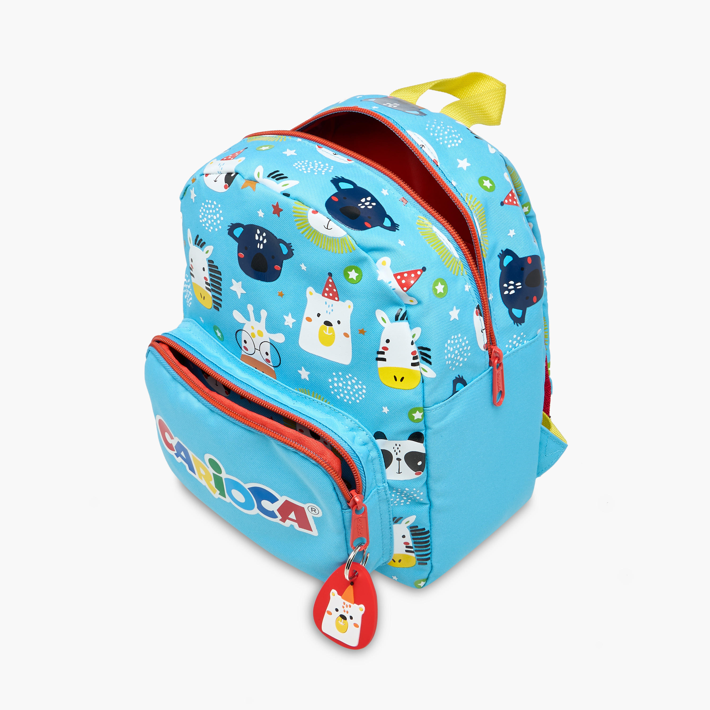 شنطة ظهر بسحاب إغلاق وجيب لابتوب وطبعات حيوانات من كاريوكا - 28x23x12 سم-school-bagsandbackpacks-backpacks-image-9