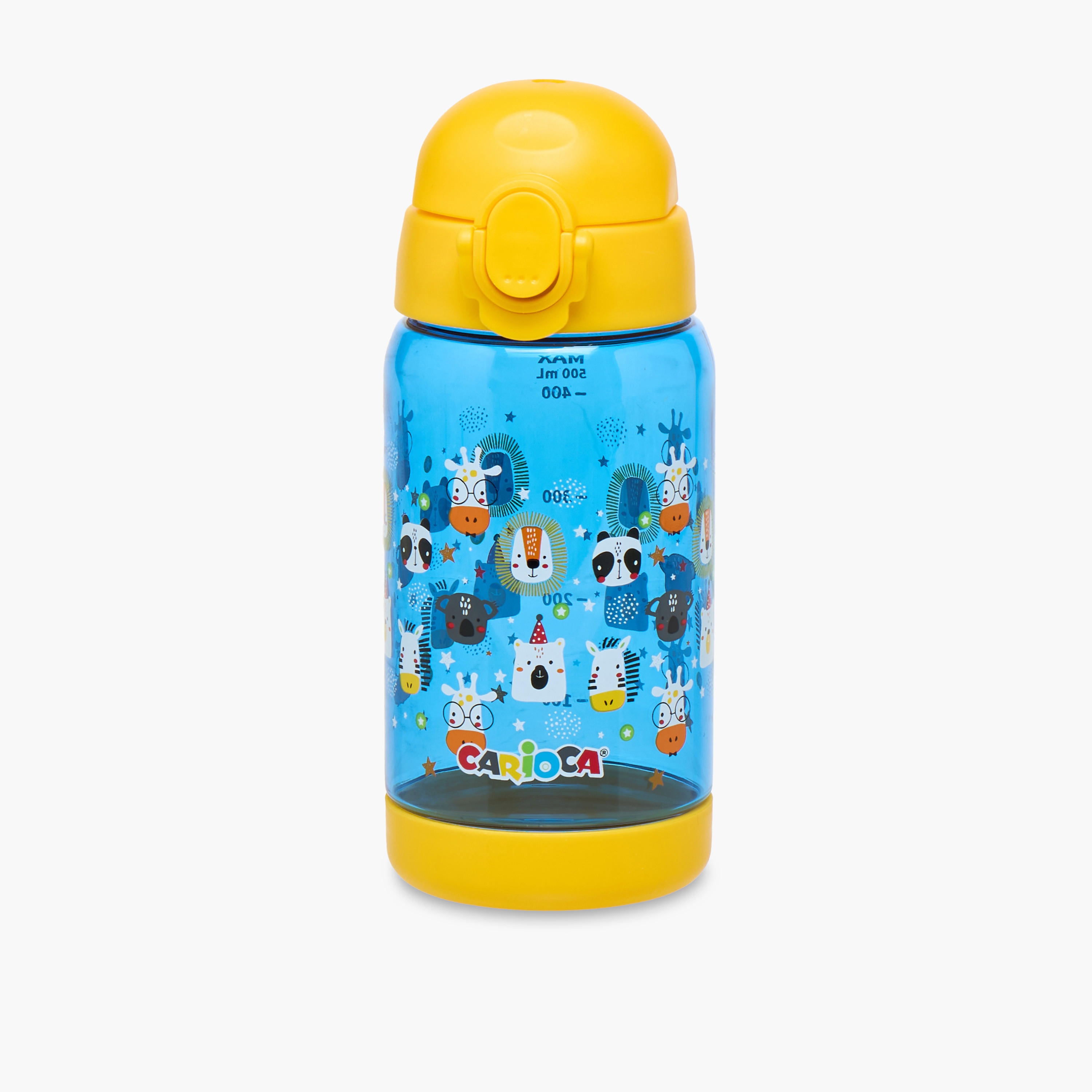 Carioca Animal Print Tritan Water Bottle with Button – 500 ml-school-waterbottles-image-1