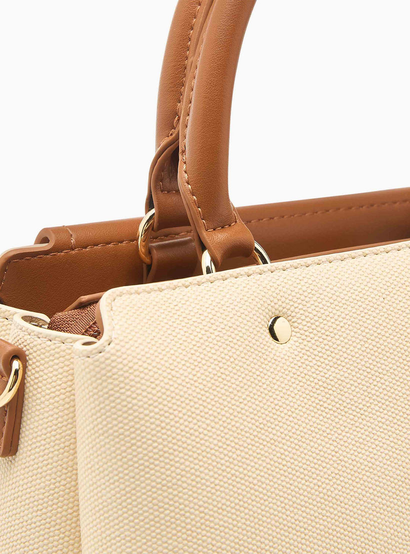 Celeste Colourblock Tote Bag with Double Handle and Zip Closure-women-bagsandwallets-handbags-image-9