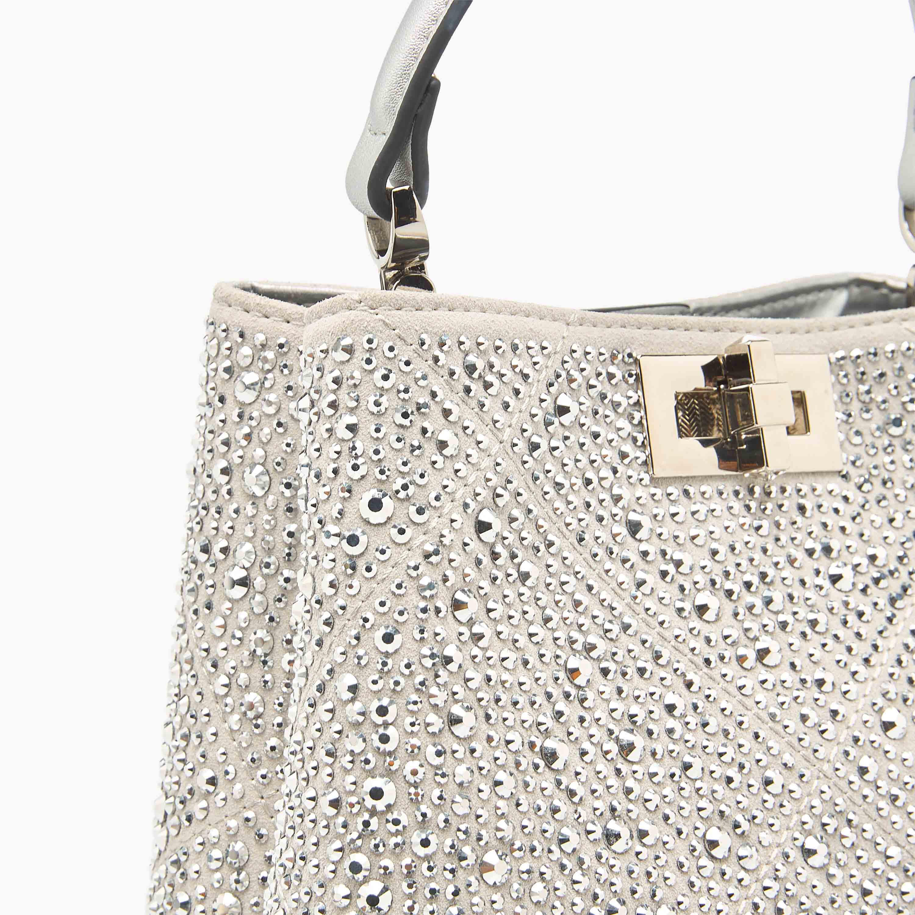 Celeste Embellished Shoulder Bag with Adjustable Strap and Twist Lock Closure-women-bagsandwallets-handbags-image-6