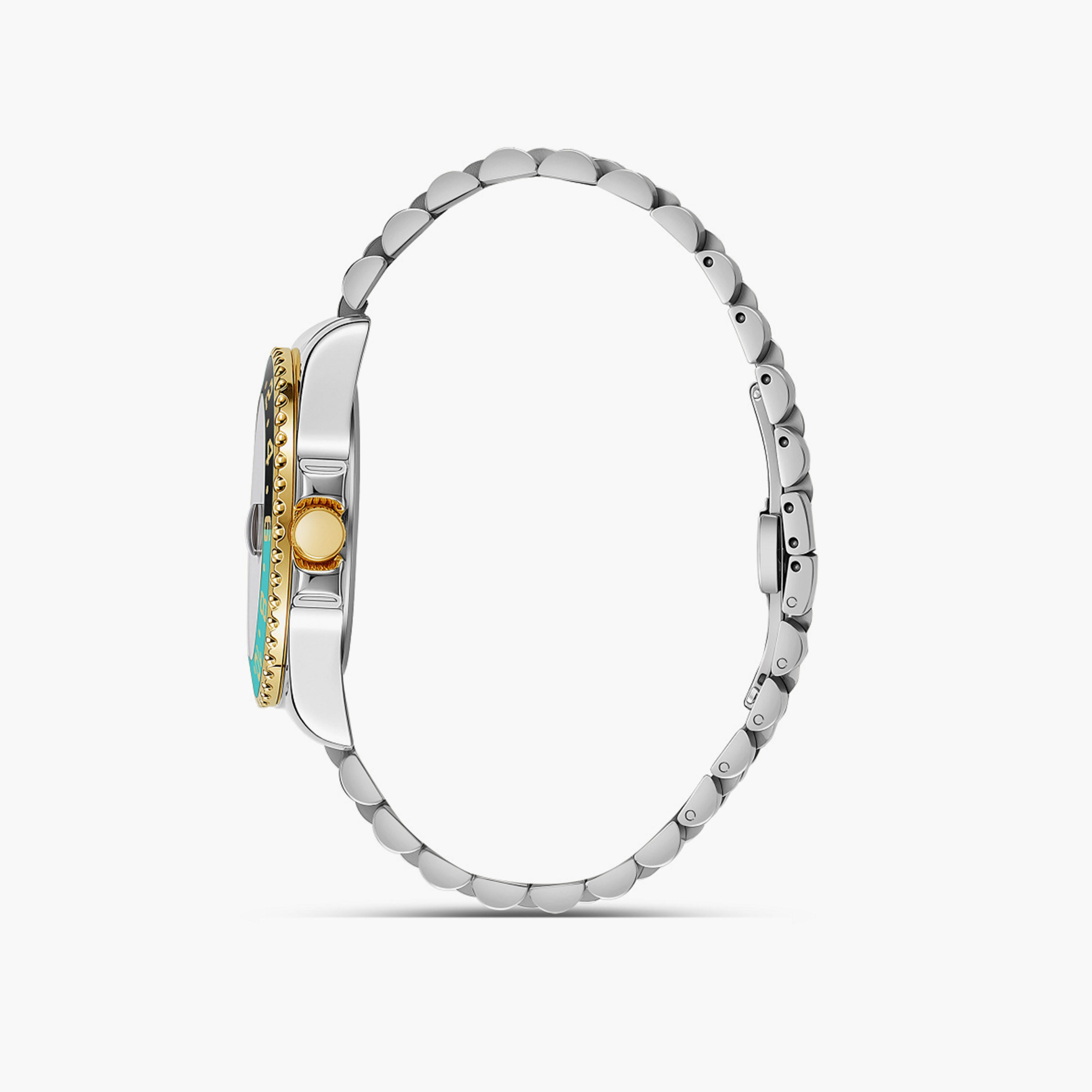 Omax Men's 40MM Silver Analog Metal Strap Watch | SQ-AD001PQ3I-men-watchesandjewellery-watches-image-5