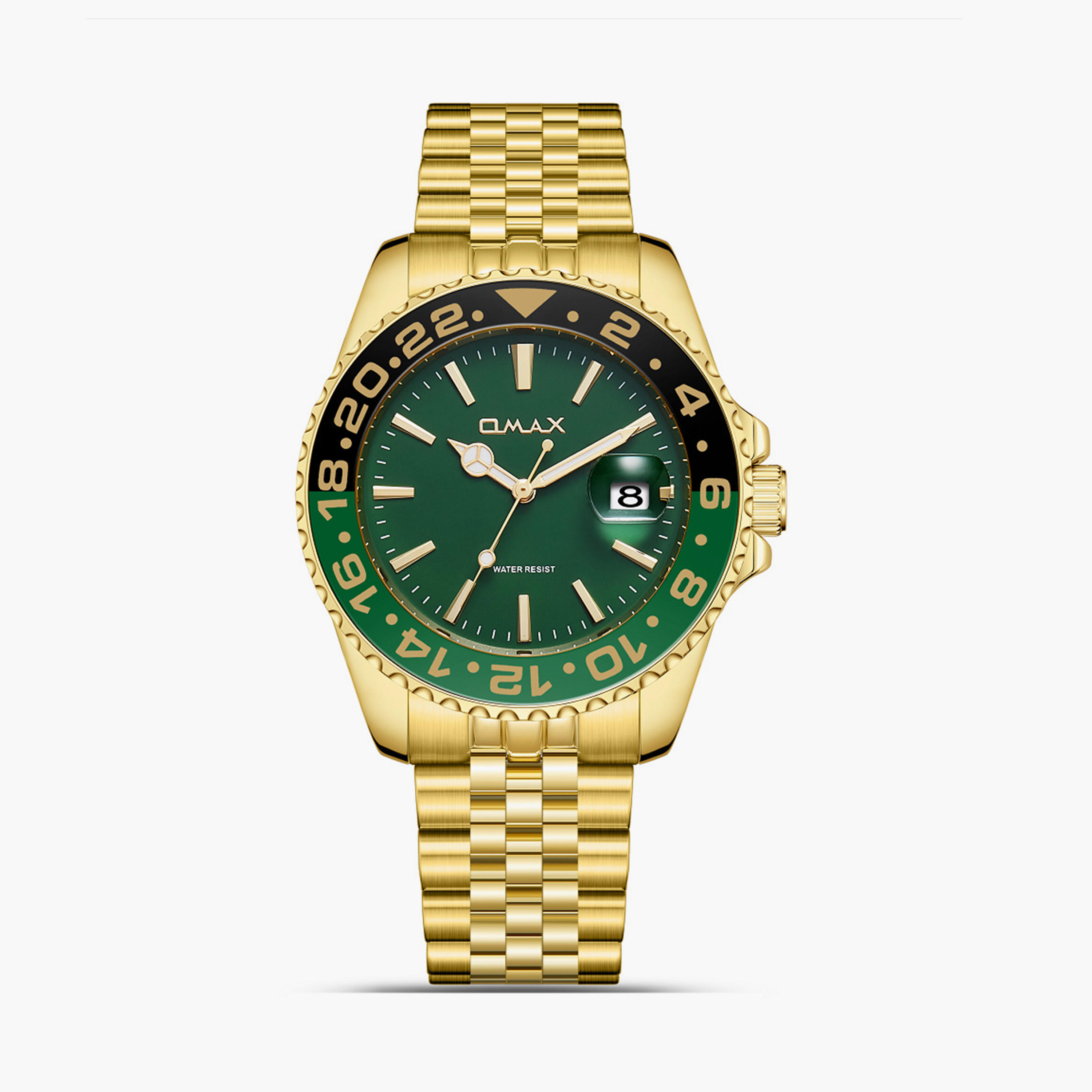 Omax Men's 40MM Gold Analog Metal Strap Watch | SQ-AD001GD1I-men-watchesandjewellery-watches-image-1