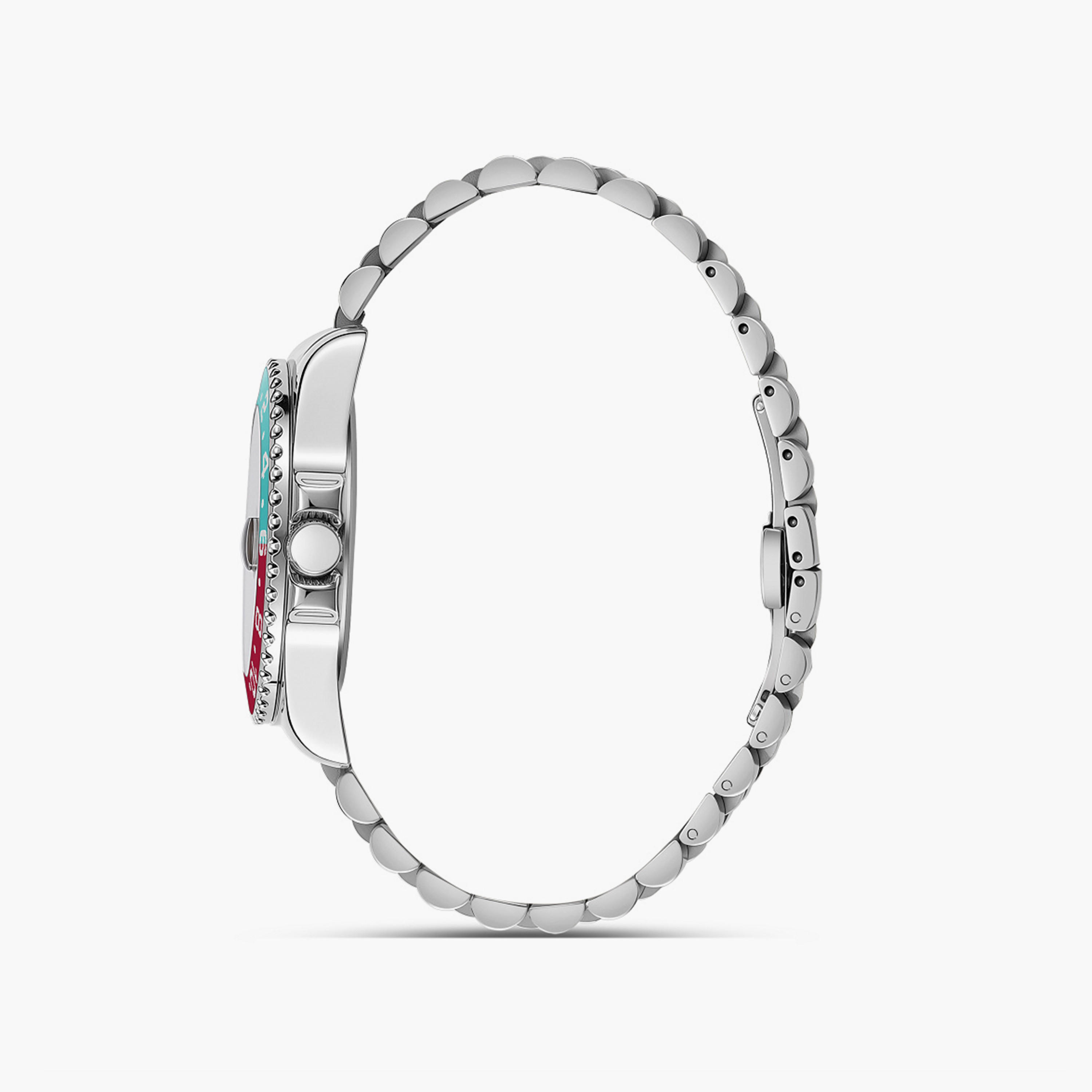 Omax Men's 40MM Silver Analog Metal Strap Watch | SQ-AD001PO3I-men-watchesandjewellery-watches-image-2
