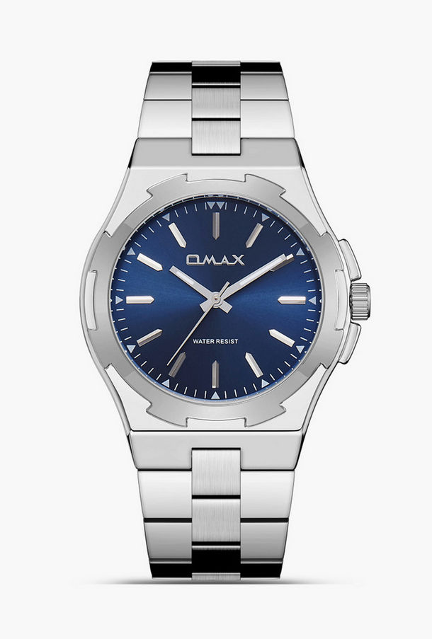Omax Men's 40MM Silver Analog Metal Strap Watch | SQ-AS001PJ3I-men-watchesandjewellery-watches-image-1