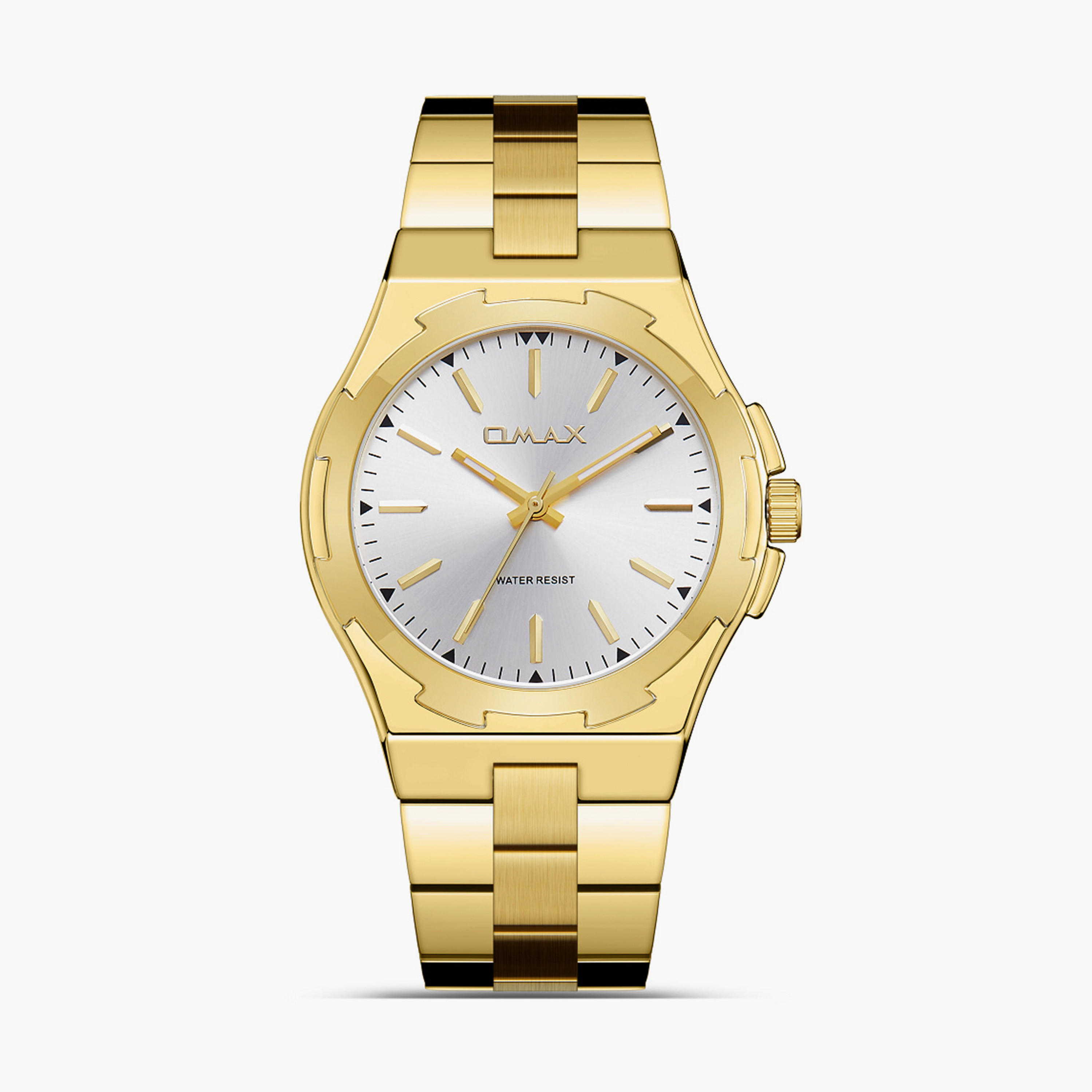 أوماكس- ساعة تناظرية   للرجال  سوار معدني  لون ذهبي   40مم | SQ-AS001G31I-men-watchesandjewellery-watches-image-1