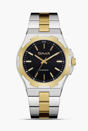 Omax Men's 40MM Dual Tone Analog Metal Strap Watch | SQ-AS001T2II-men-watchesandjewellery-watches-image-1