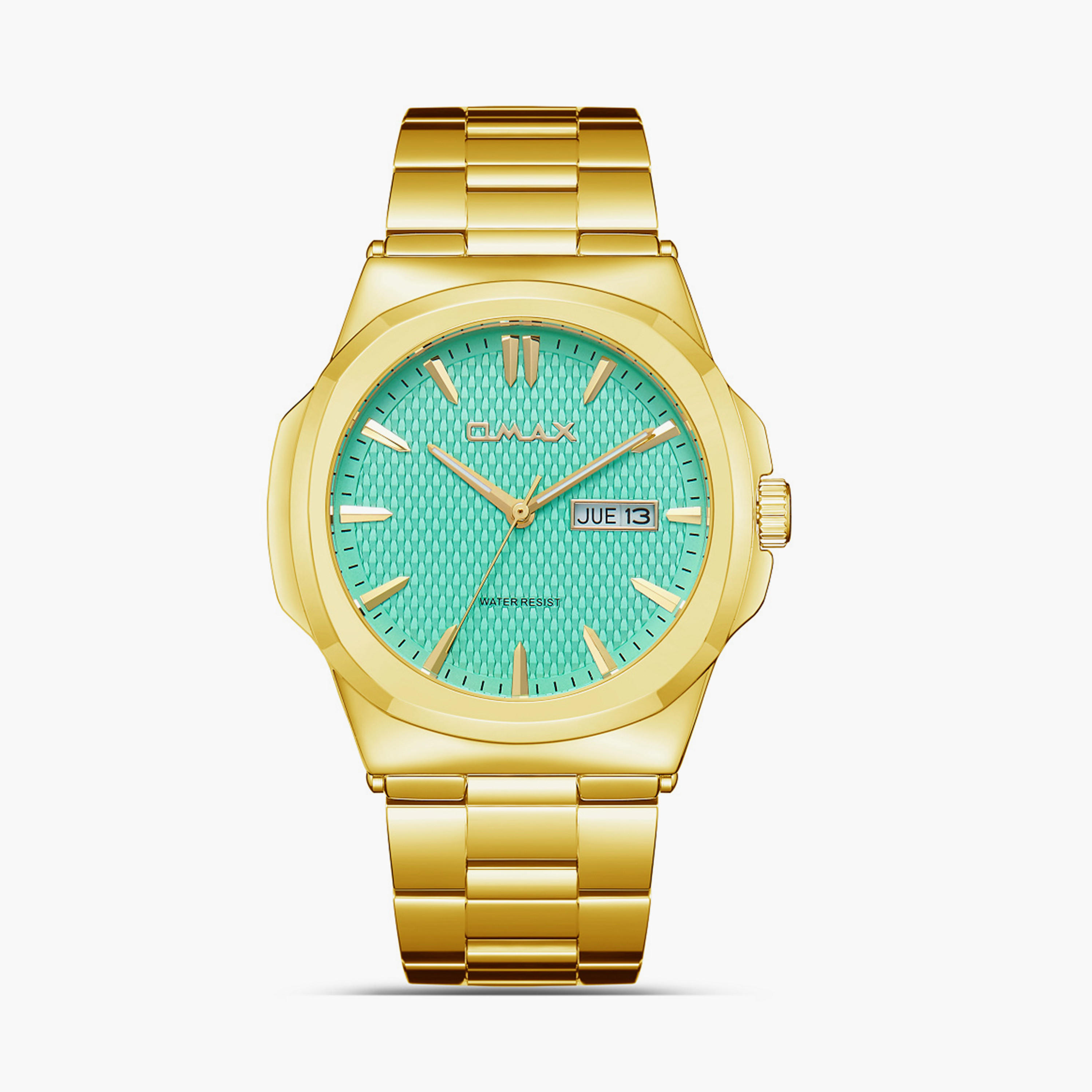 أوماكس- ساعة تناظرية   للرجال  سوار معدني  لون ذهبي   44مم | SQ-AT001G31I-men-watchesandjewellery-watches-image-5