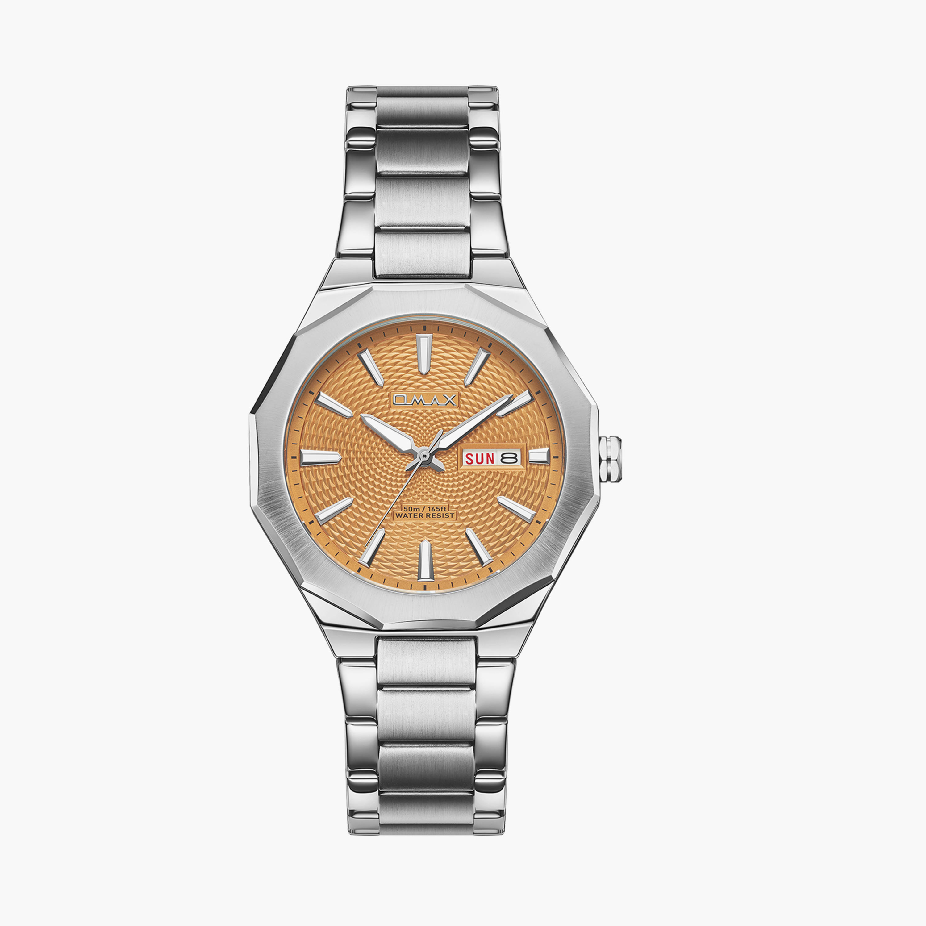Omax Men's 42MM Silver Analog Metal Strap Watch | 00BFD001I004-men-watchesandjewellery-watches-image-5