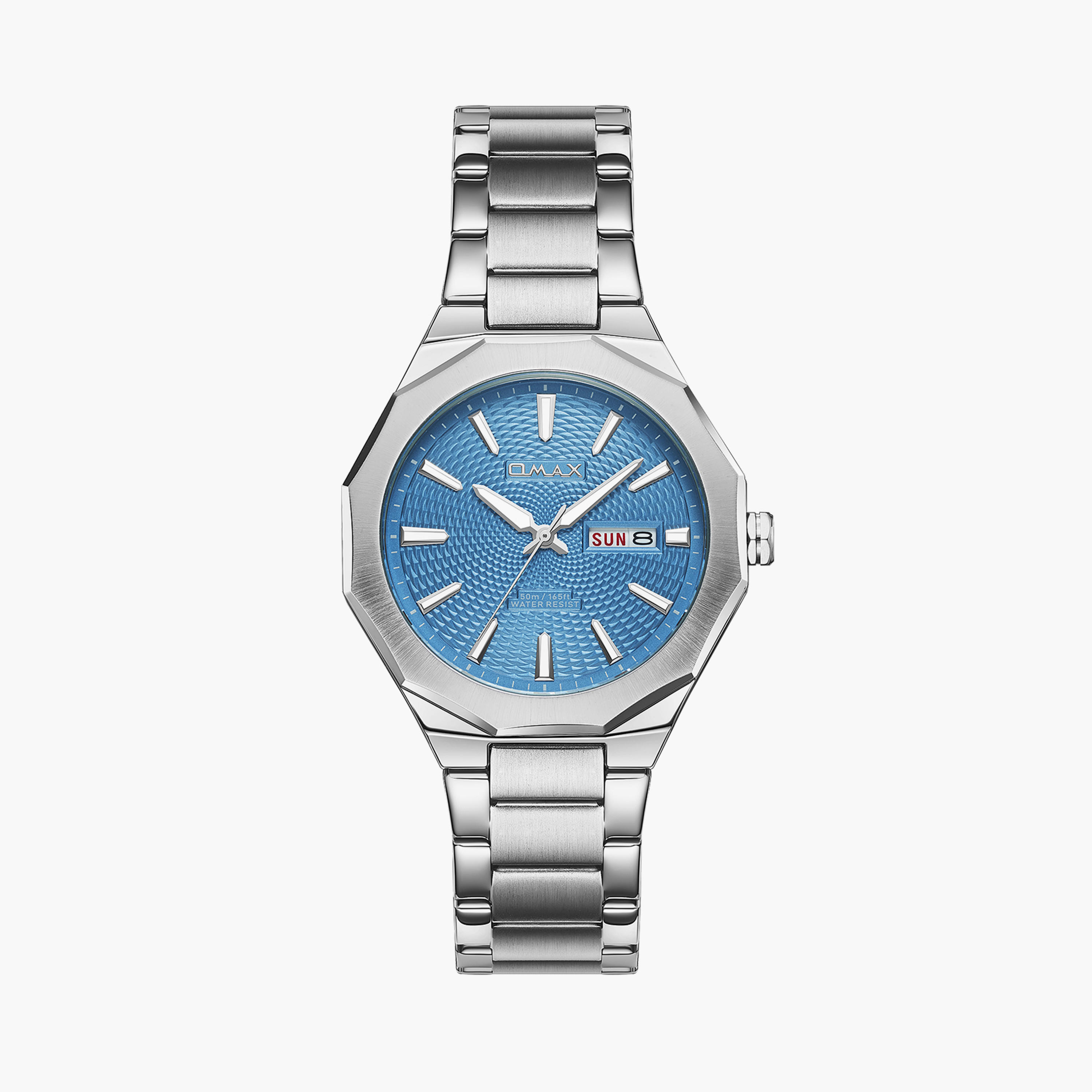 Omax Men's 42MM Silver Analog Metal Strap Watch | 00BFD001I004-men-watchesandjewellery-watches-image-9