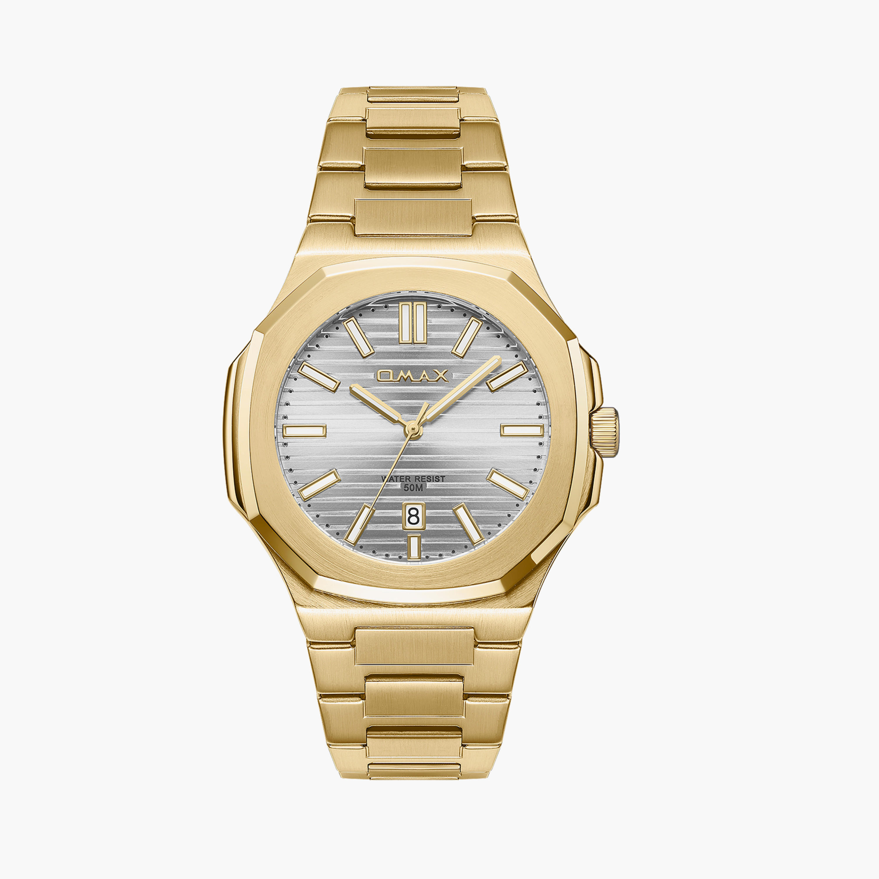 Omax Men's 42MM Gold Analog Metal Strap Watch | 00BFD003D002-men-watchesandjewellery-watches-image-1