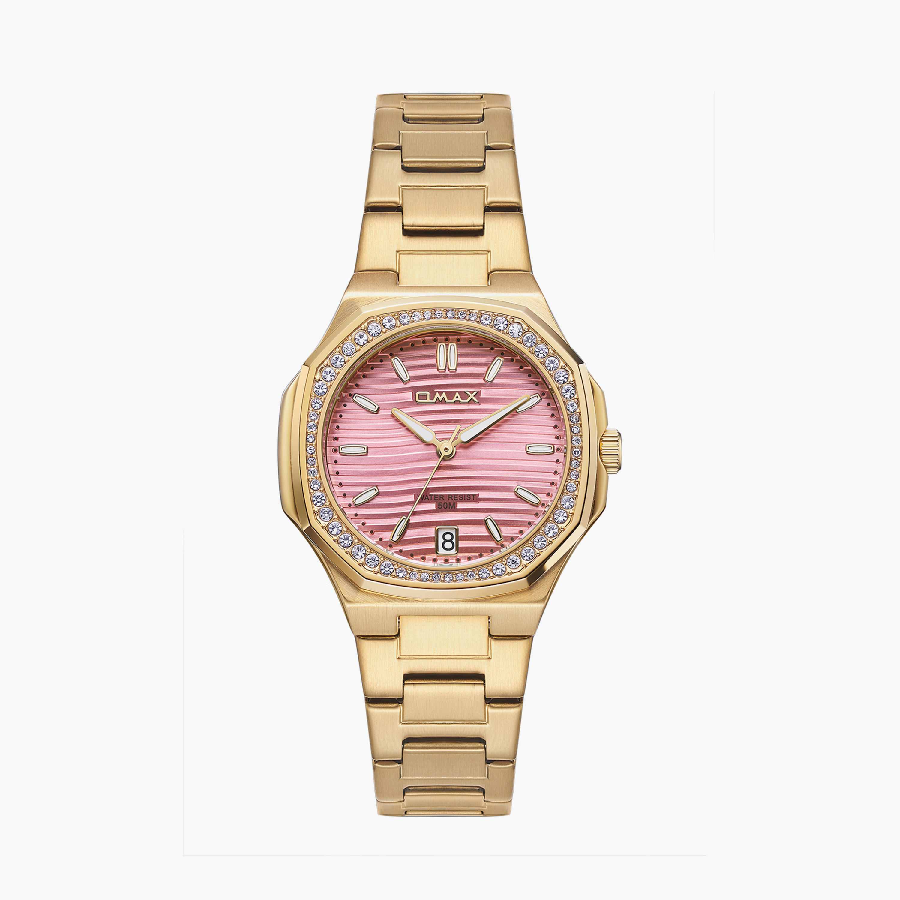 أوماكس- ساعة تناظرية   للنساء  سوار معدني  لون ذهبي   42مم | 00BFD006D002-women-watchesandjewellery-watches-image-9