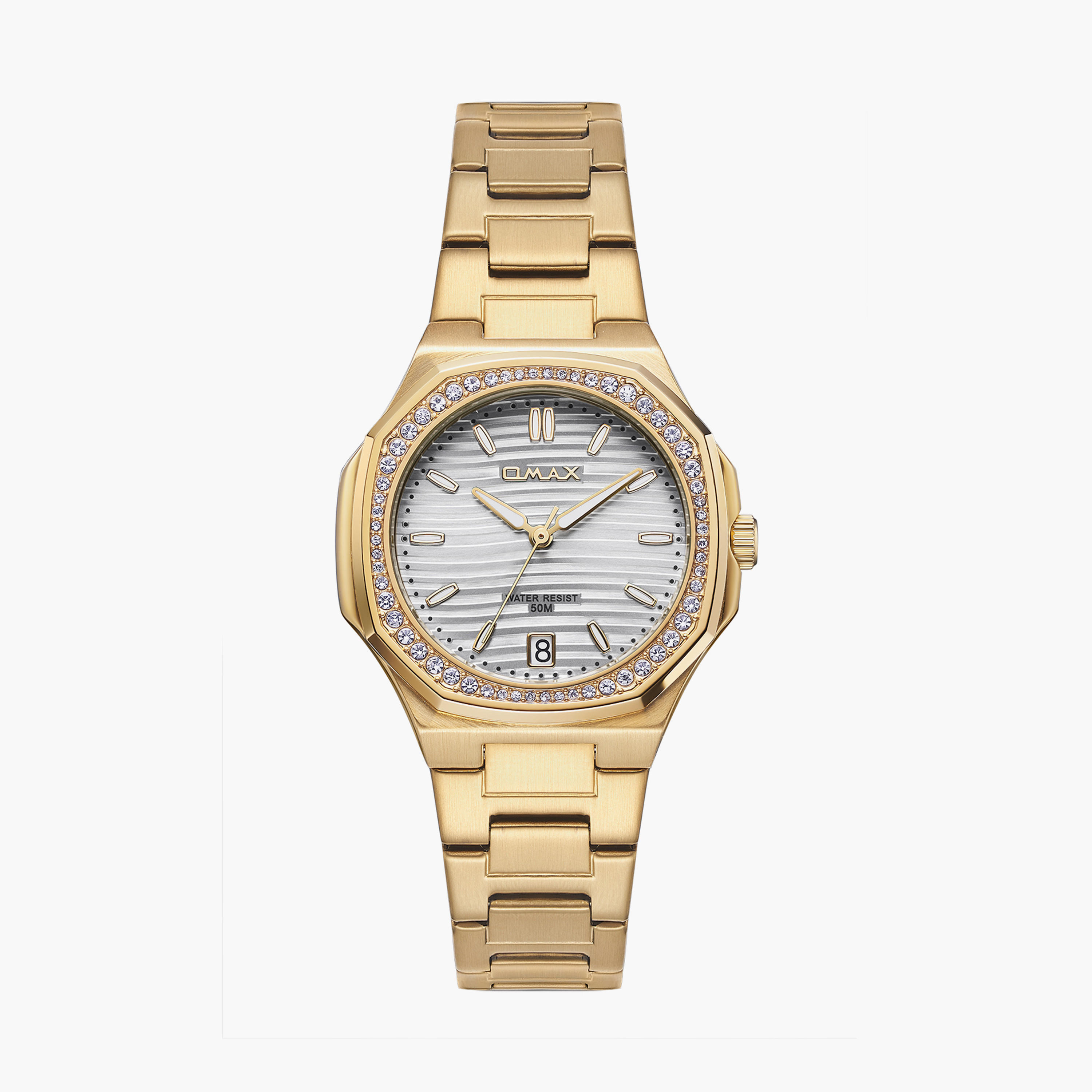أوماكس- ساعة تناظرية   للنساء  سوار معدني  لون ذهبي   42مم | 00BFD006D008-women-watchesandjewellery-watches-image-1