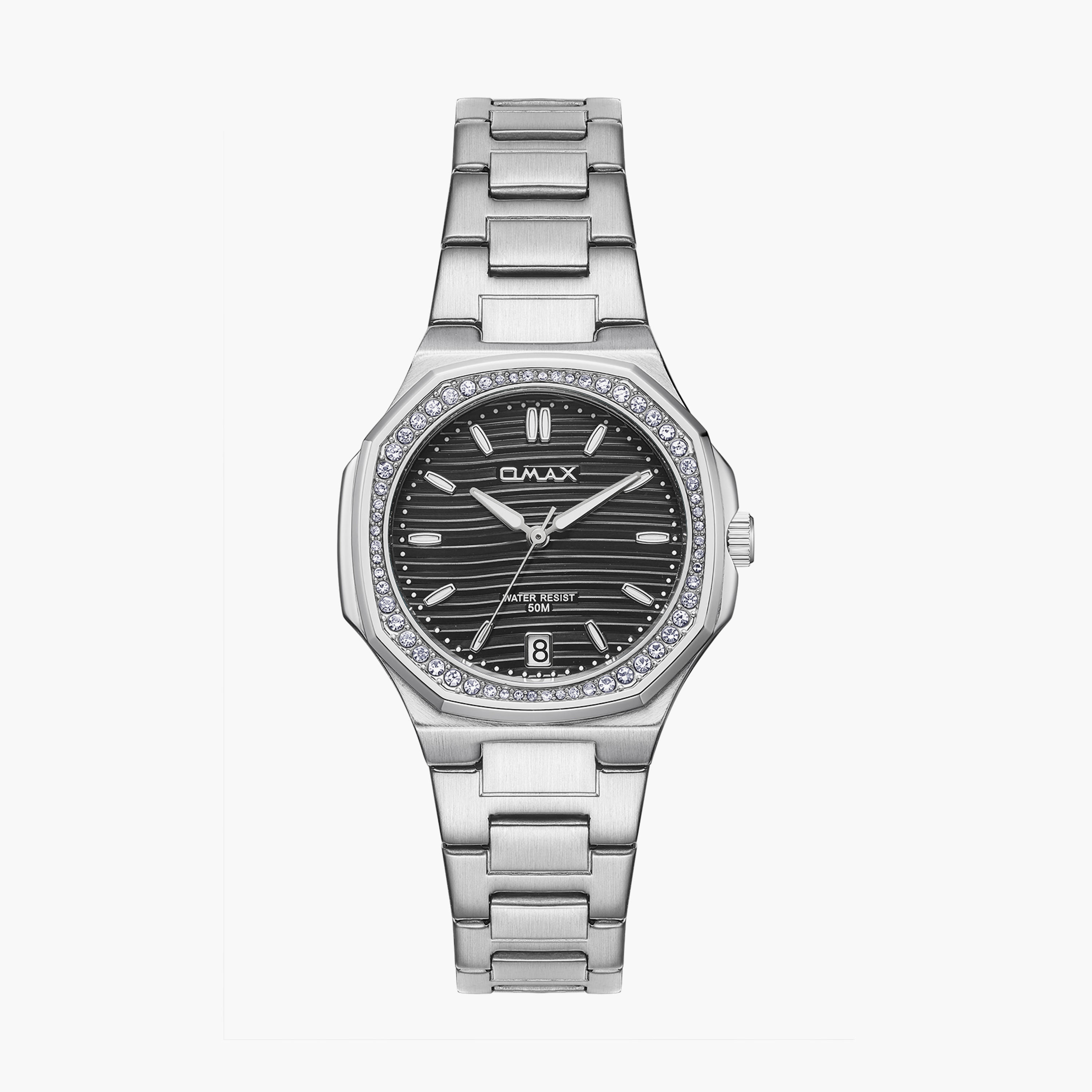 أوماكس- ساعة تناظرية   للنساء  سوار معدني  لون فضي   42مم | 00BFD006V002-women-watchesandjewellery-watches-image-1