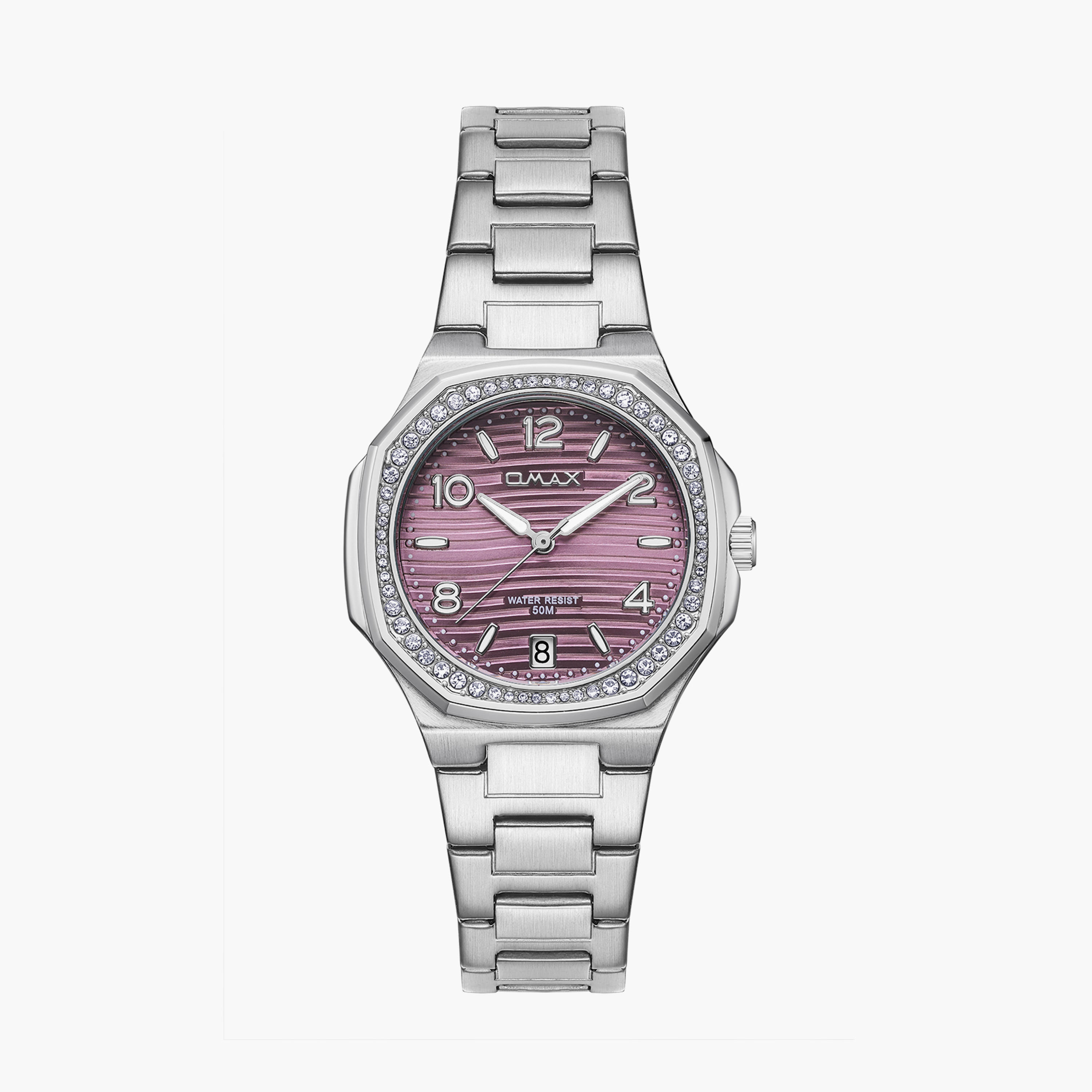 أوماكس- ساعة تناظرية   للنساء  سوار معدني  لون فضي   42مم | 00BFD006V002-women-watchesandjewellery-watches-image-37