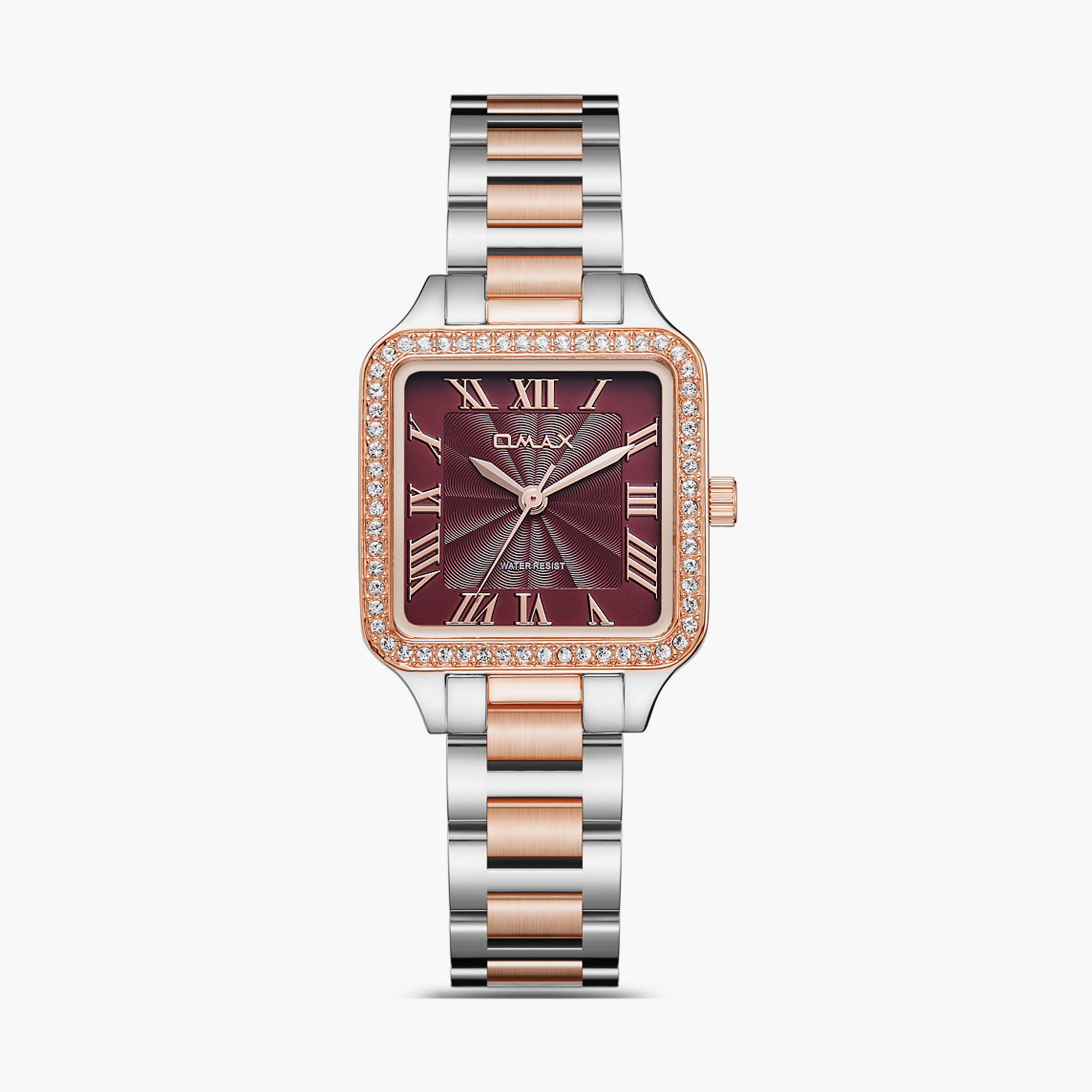 أوماكس- ساعة تناظرية   للنساء  سوار معدني  لون ذهبي   28مم | SQ-BS002C2SR-women-watchesandjewellery-watches-image-5