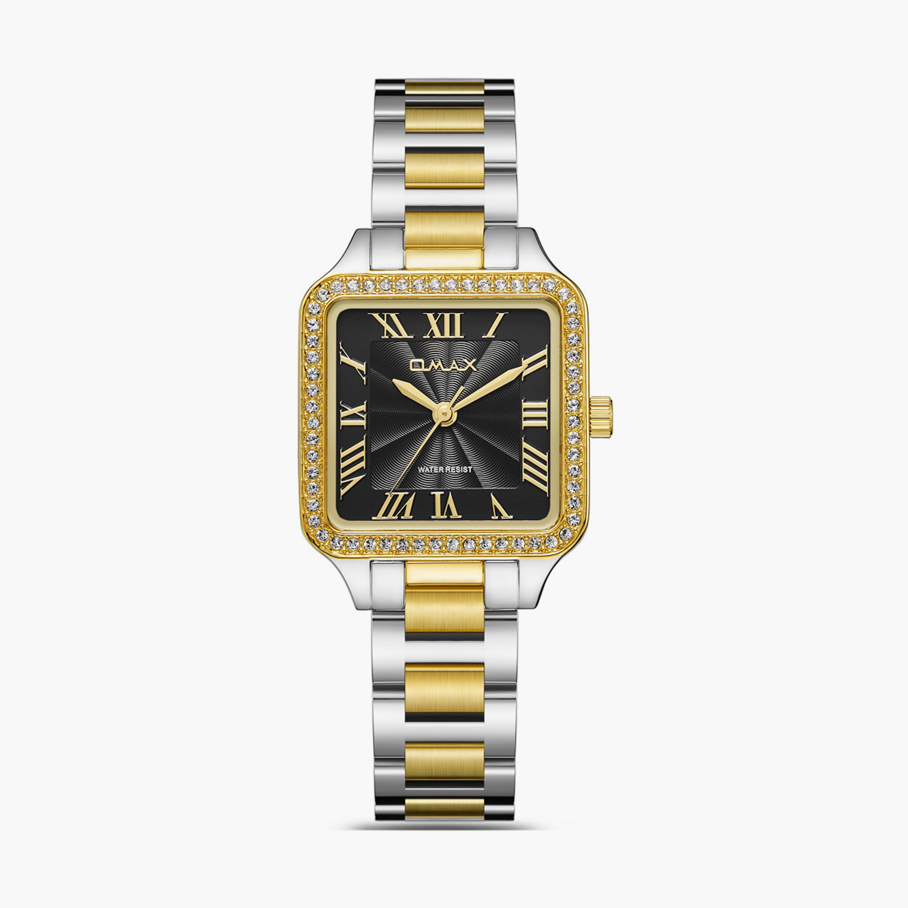 Omax Women's 28MM Gold Analog Metal Strap Watch | SQ-BS002GT1R-women-watchesandjewellery-watches-image-1