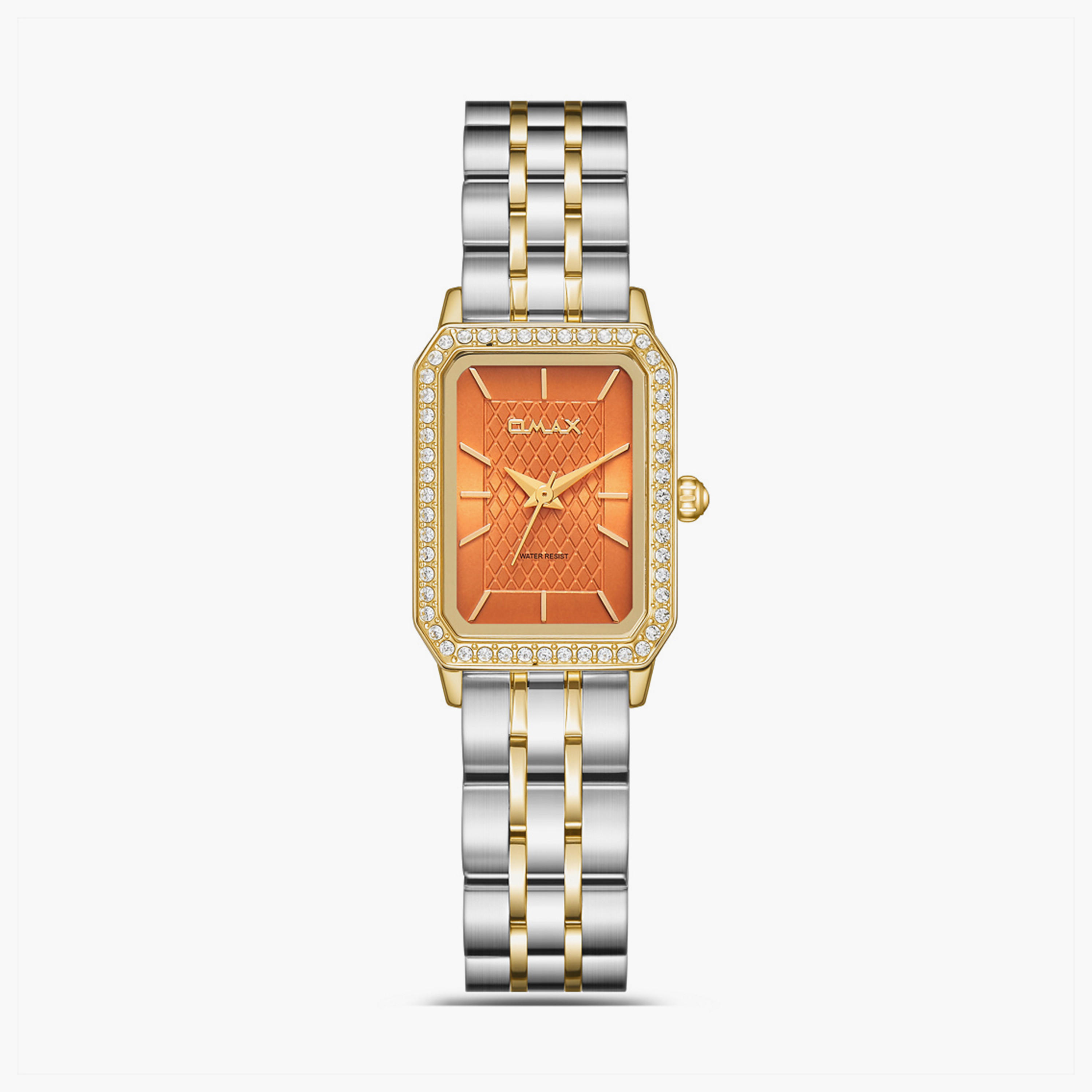 Omax Women's 30MM Gold Analog Metal Strap Watch | SQ-BS004CTSI-women-watchesandjewellery-watches-image-1