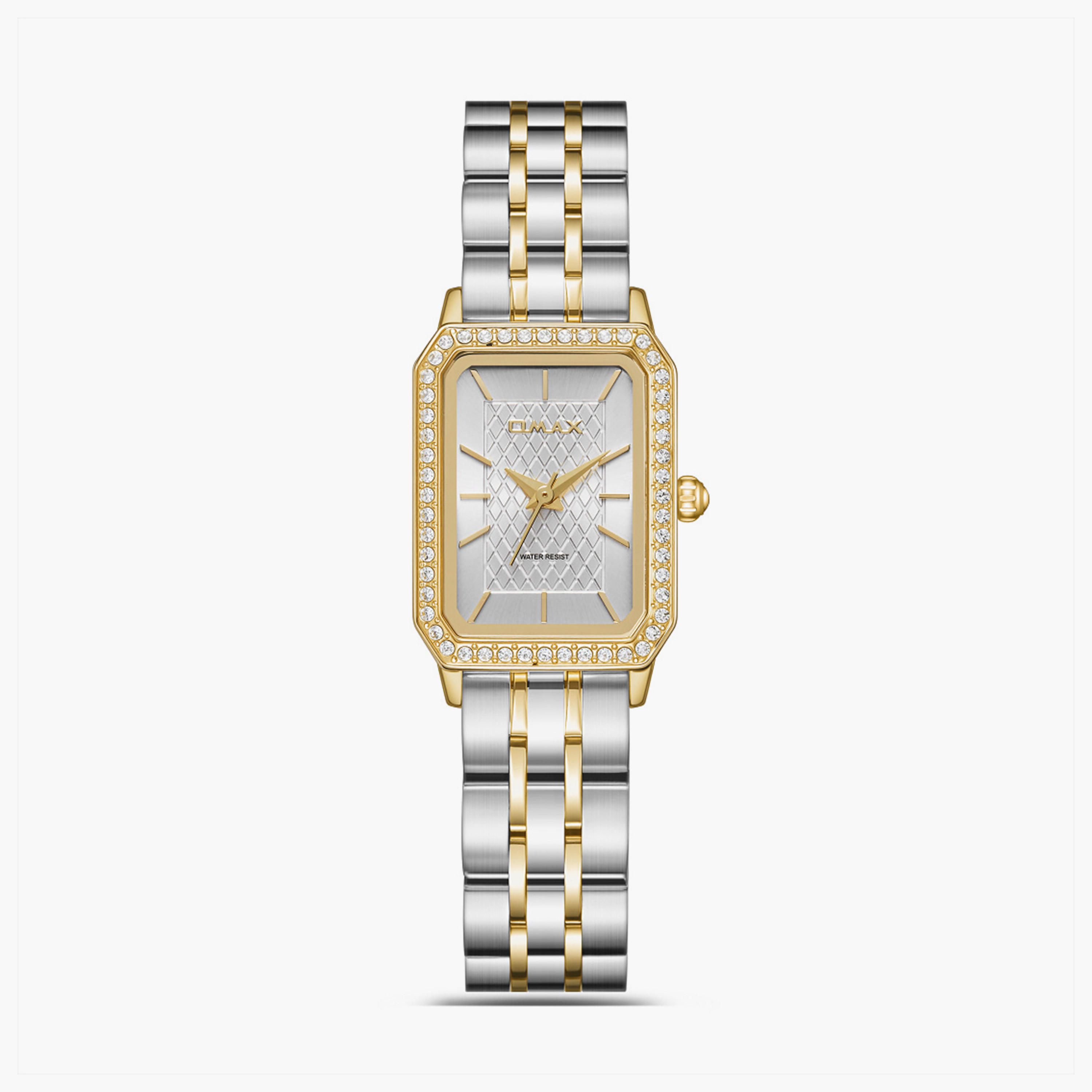 Omax Women's 30MM Dual Tone Analog Metal Strap Watch | SQ-BS004T3II-women-watchesandjewellery-watches-image-1