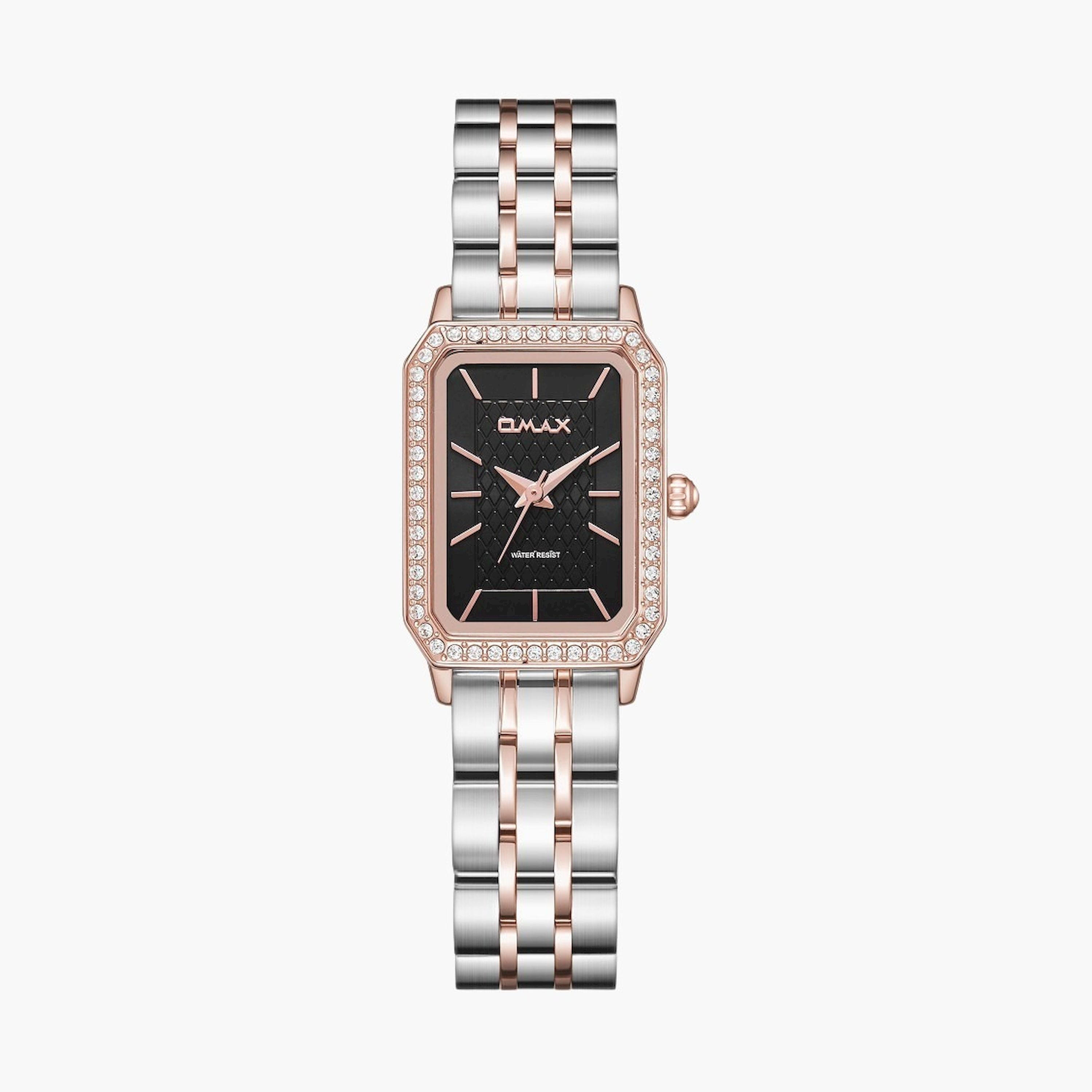 أوماكس- ساعة تناظرية   للنساء  سوار معدني  لون ذهبي   30مم | SQ-BS004C2SI-women-watchesandjewellery-watches-image-1